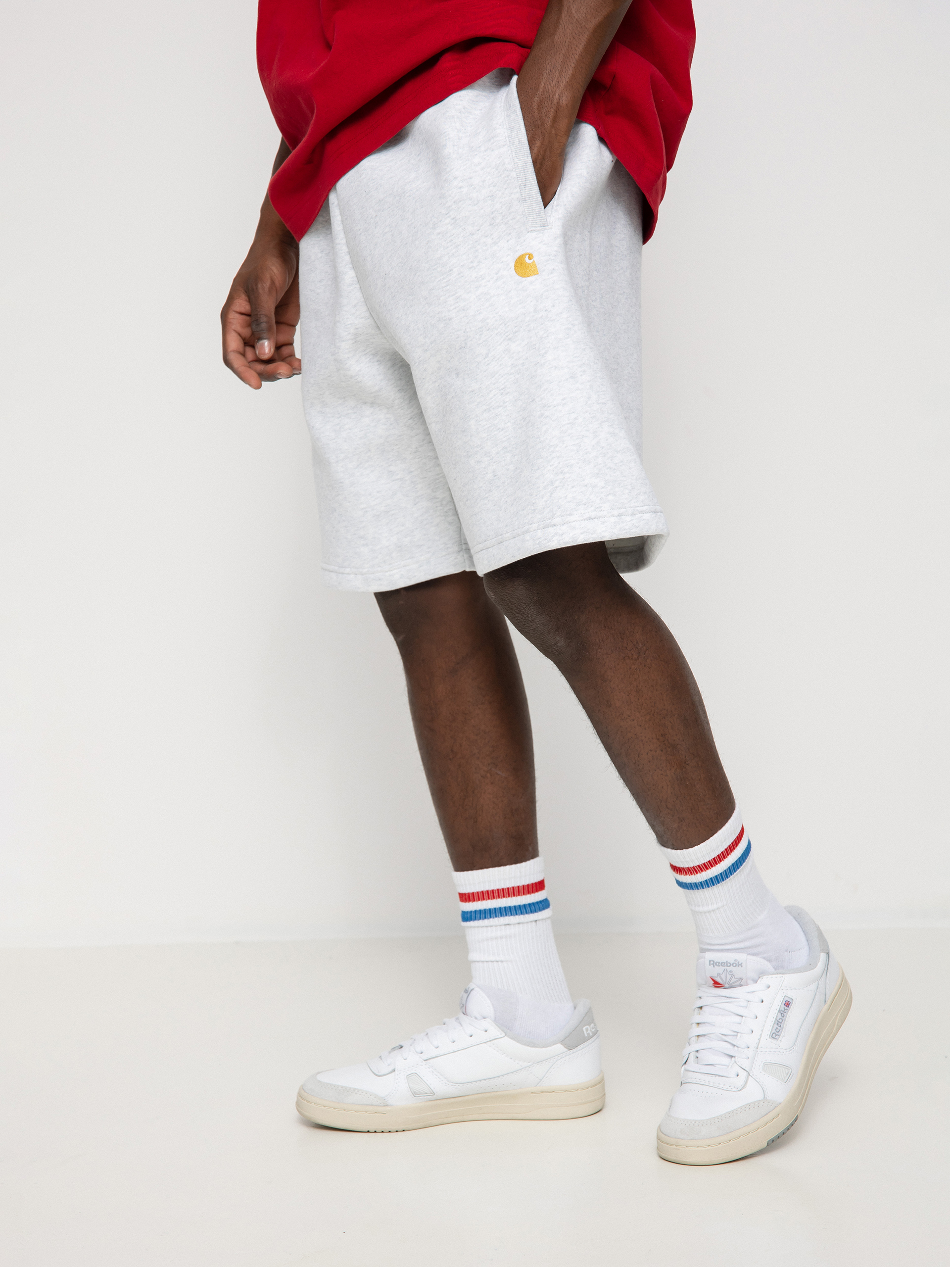 Carhartt WIP Chase Rövidnadrág (ash heather/gold)