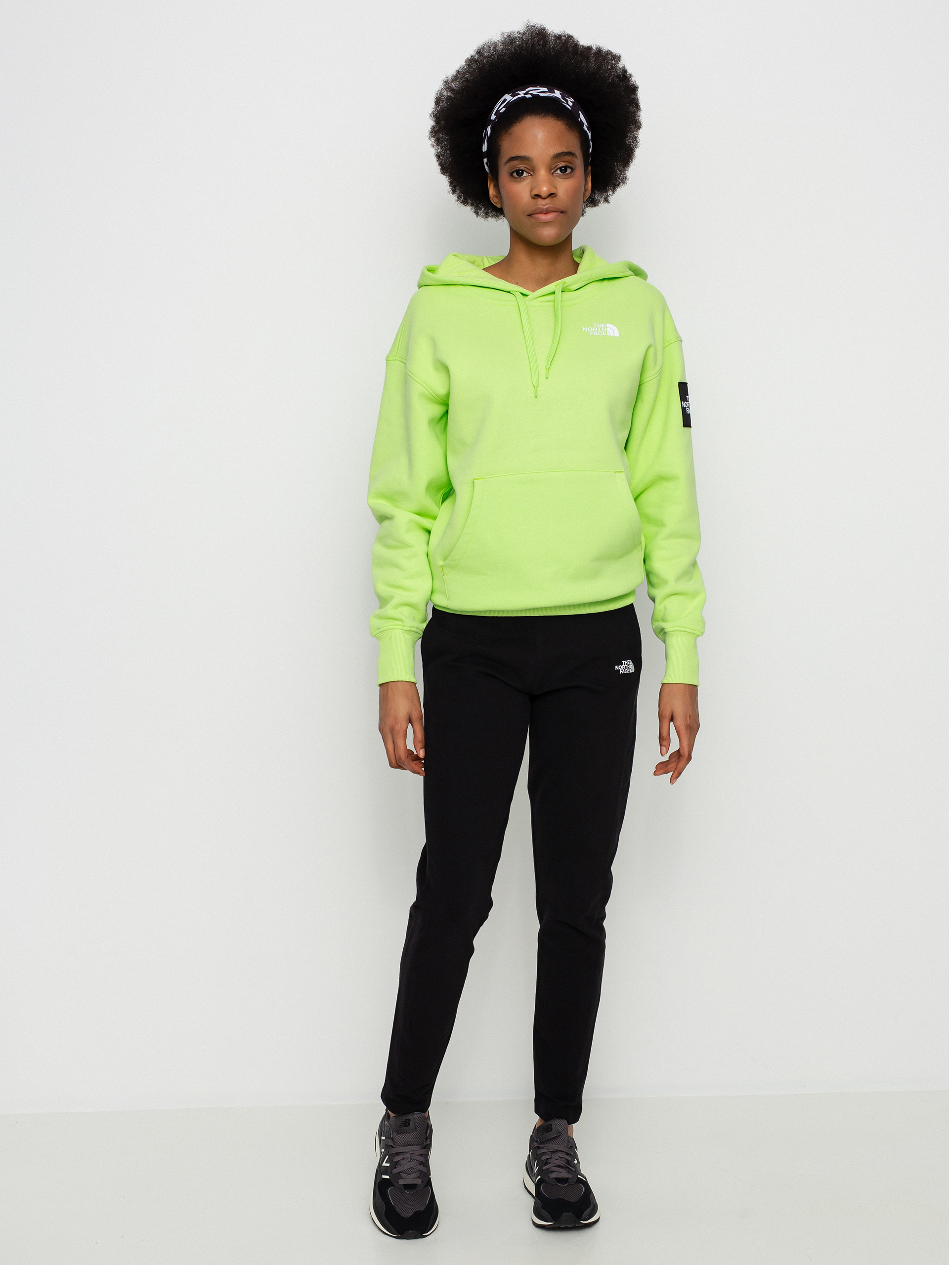 The North Face Galahm Graphic HD Kapucnis pulóver Wmn (sharp green)