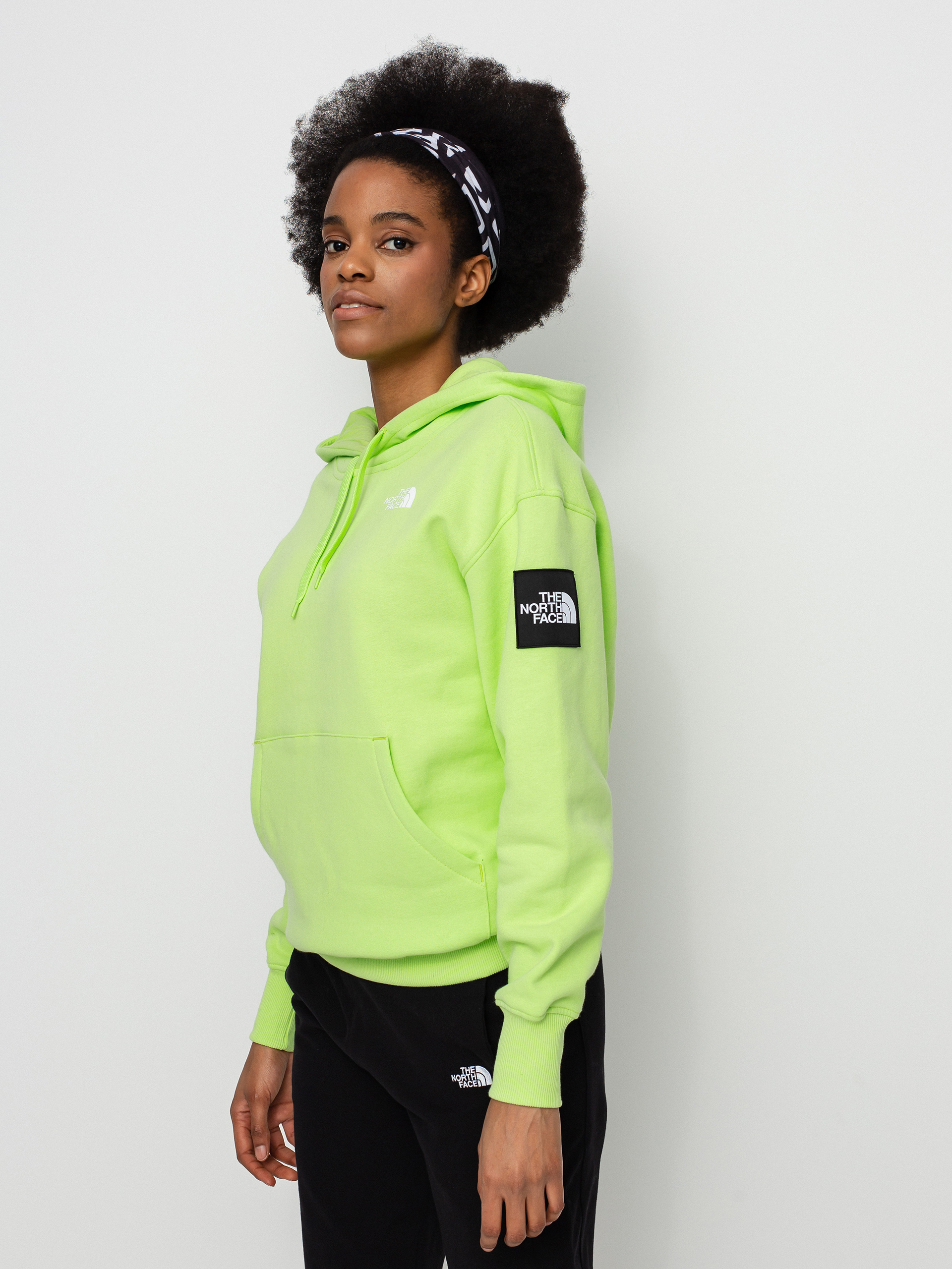 The North Face Galahm Graphic HD Kapucnis pulóver Wmn (sharp green)
