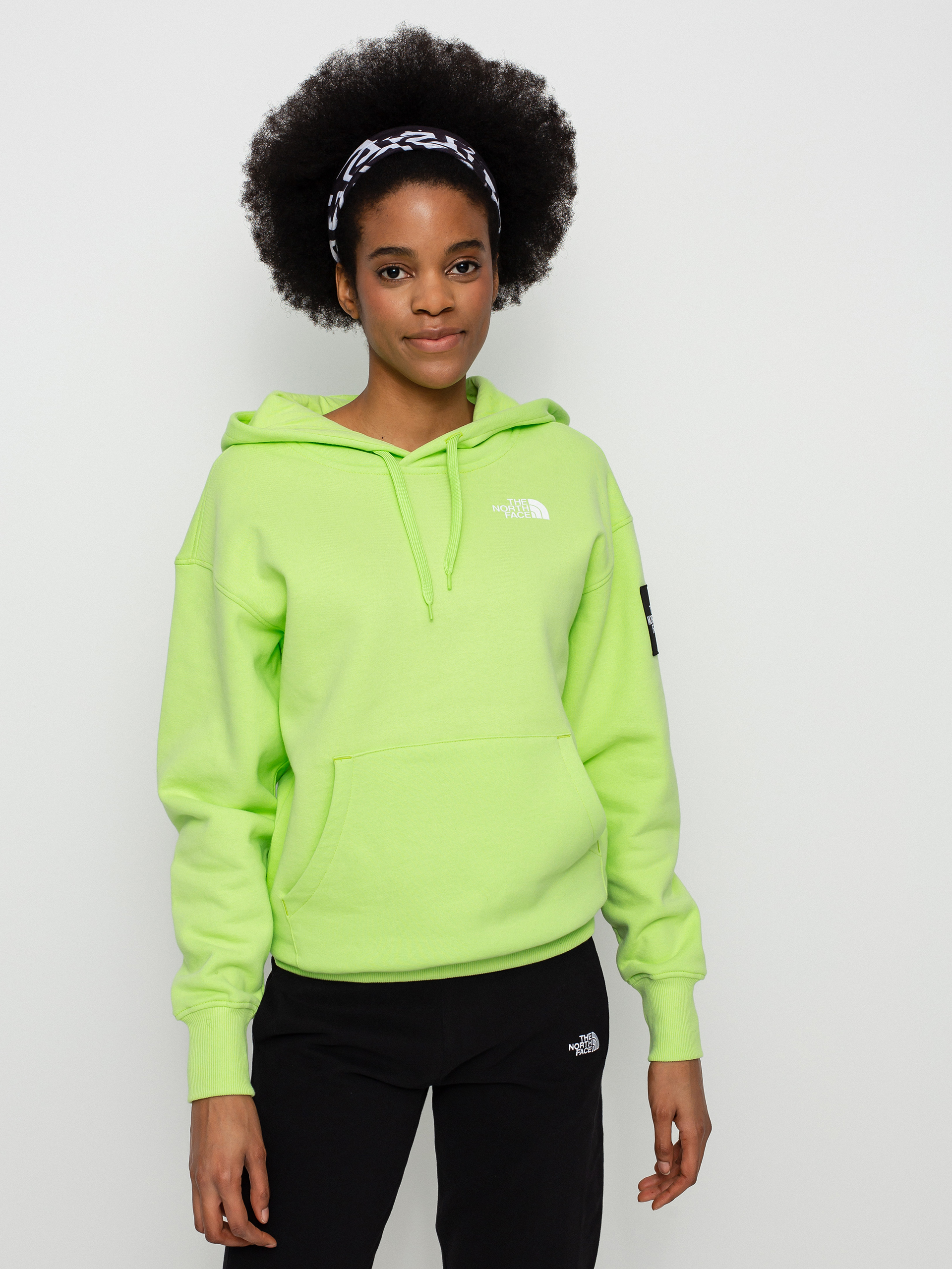 The North Face Galahm Graphic HD Kapucnis pulóver Wmn (sharp green)
