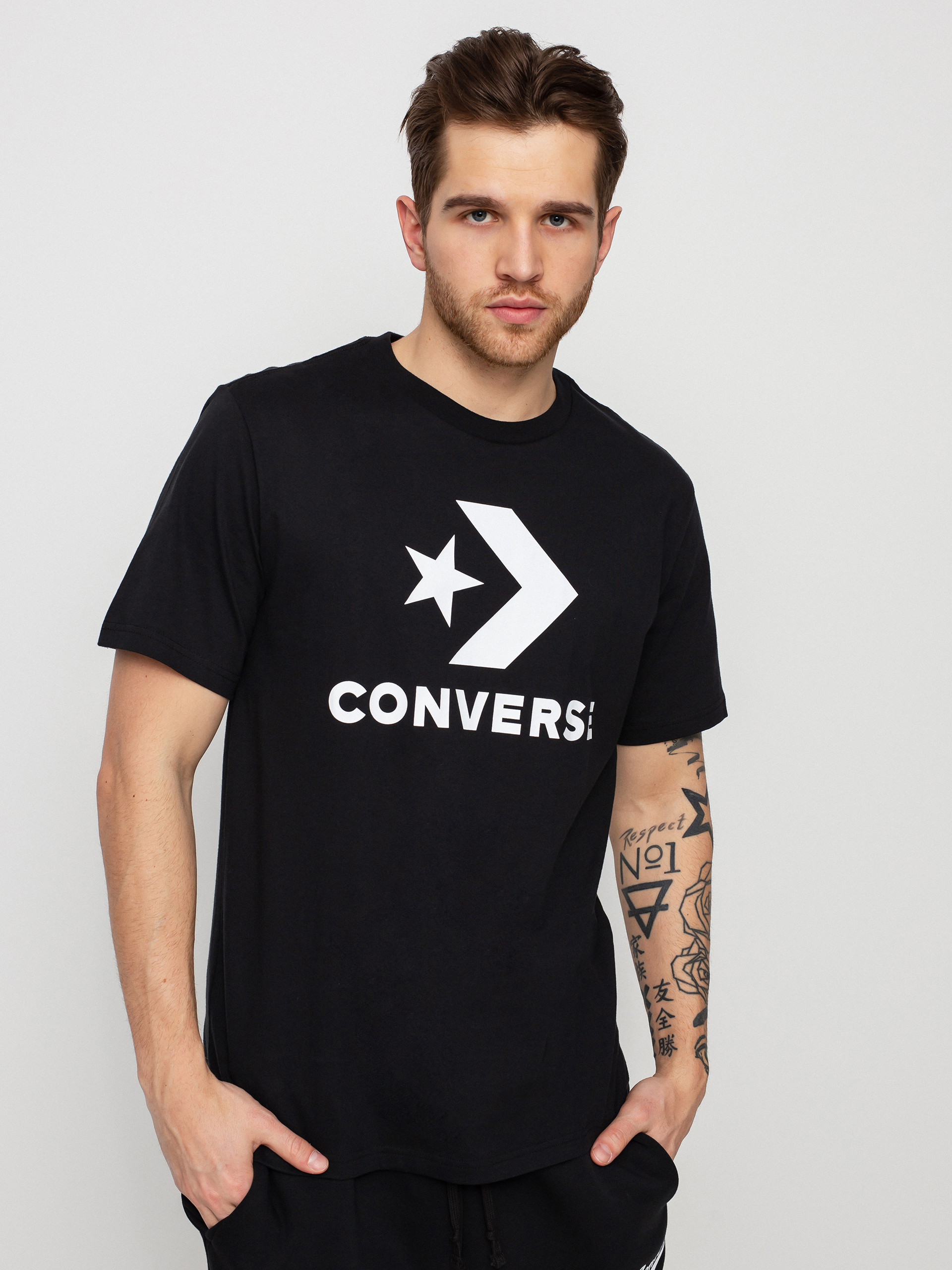 Converse Embroidered Star Chevron Póló (black)