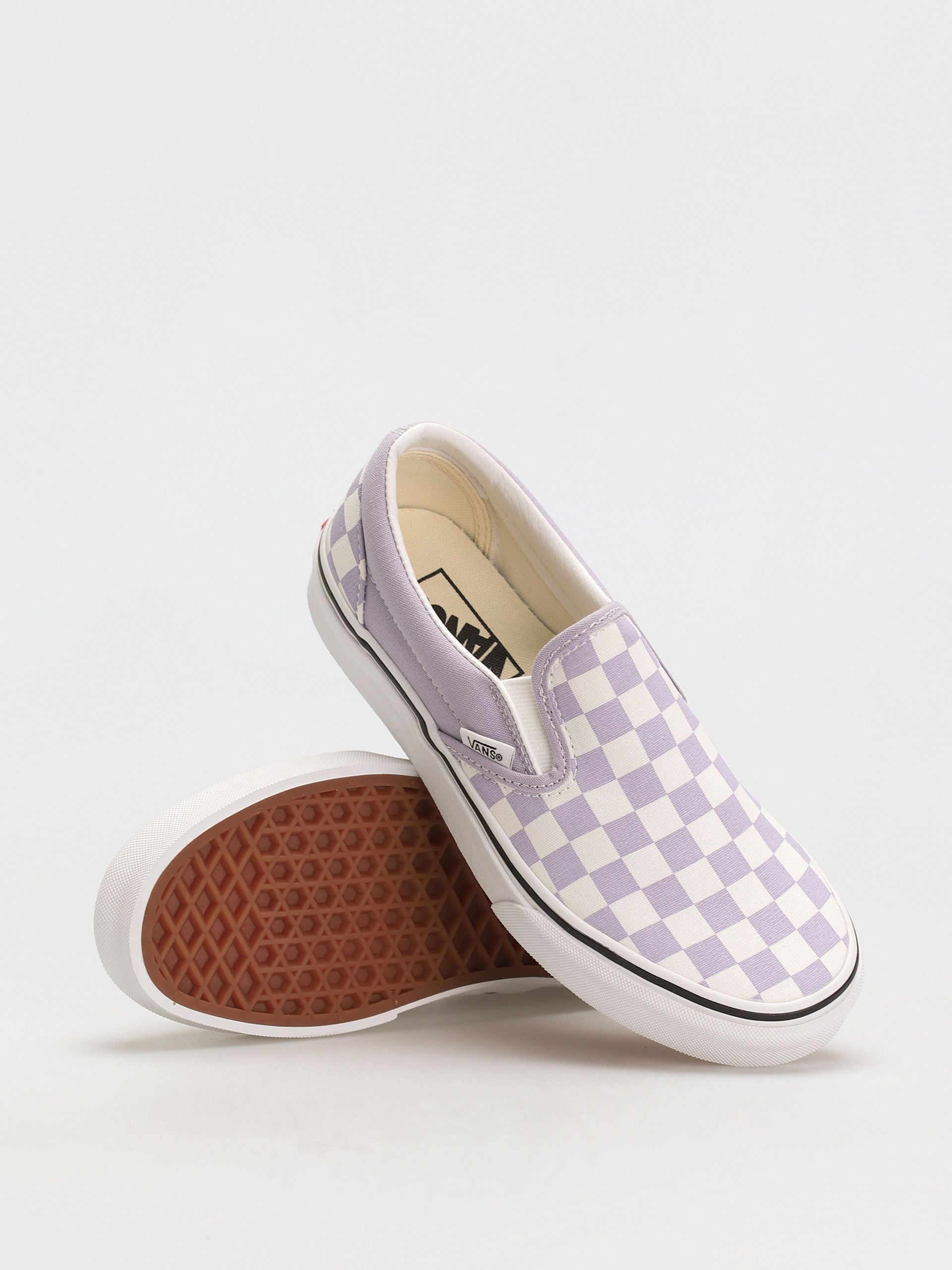 Vans Classic Slip On Cipők (checkerboard/languid lavender/true white)