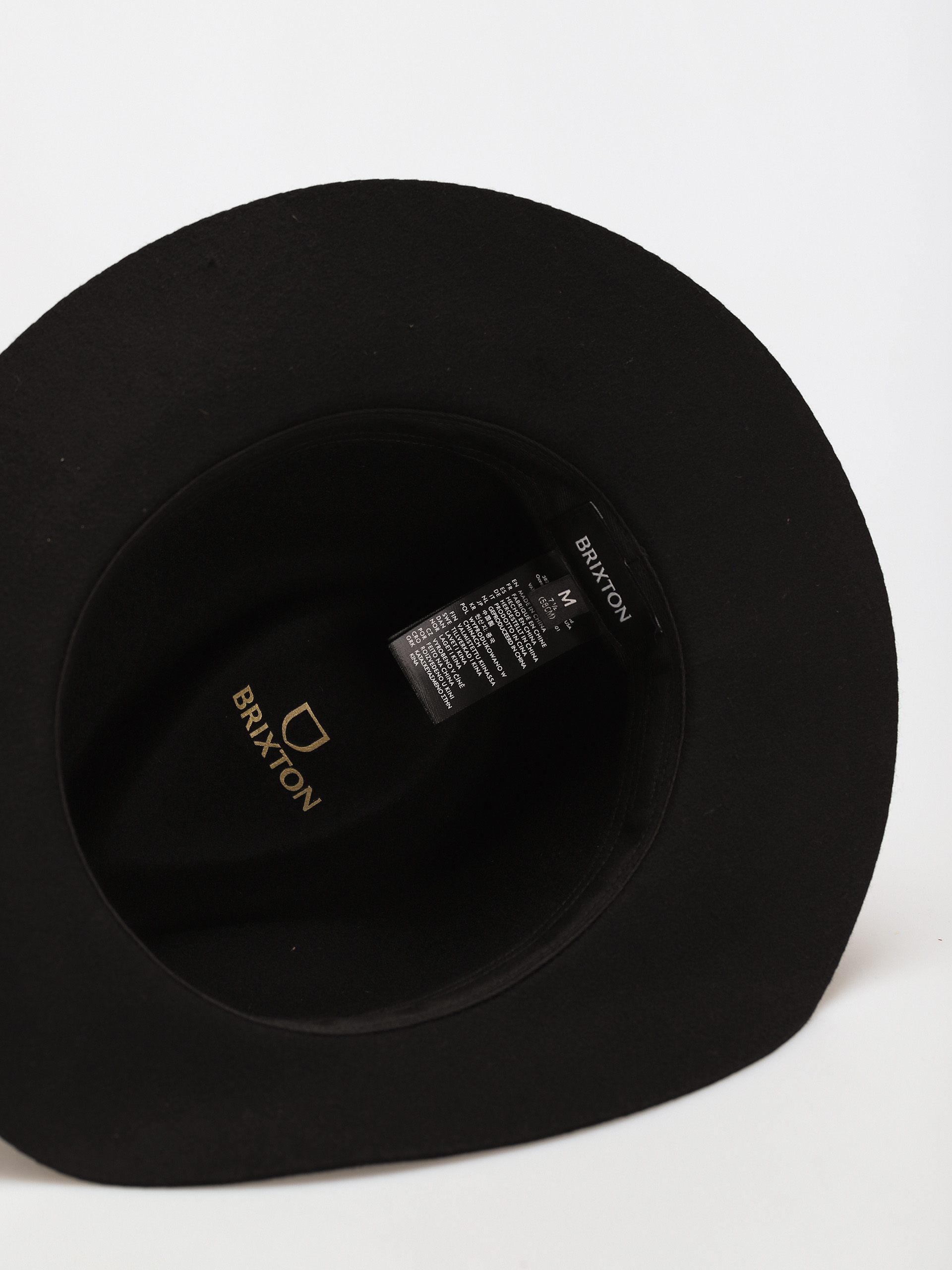 Brixton Wesley Packable Fedora Kalap (black/black)