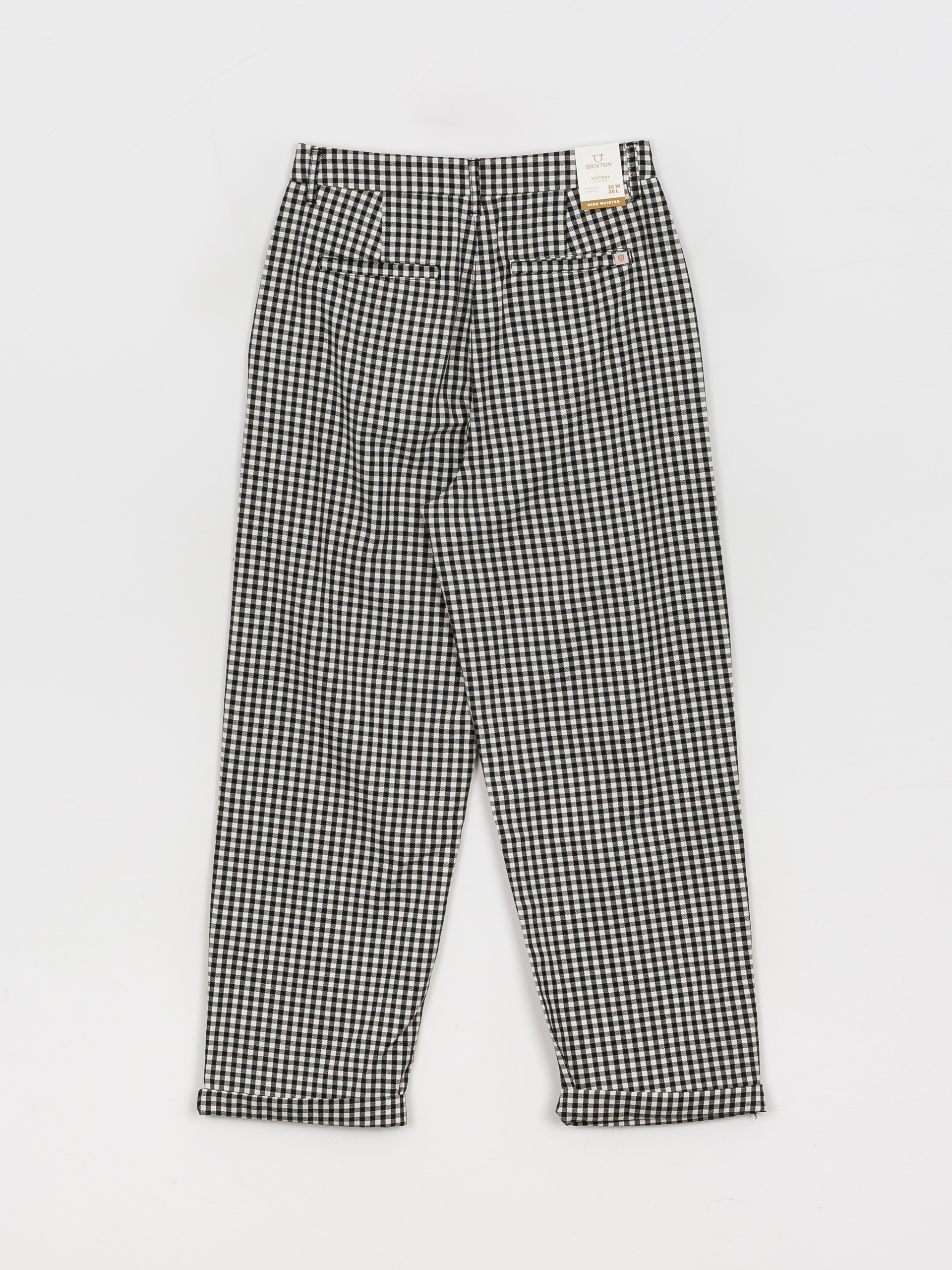 Brixton Victory Trouser Kisnadrág Wmn (black gingham)