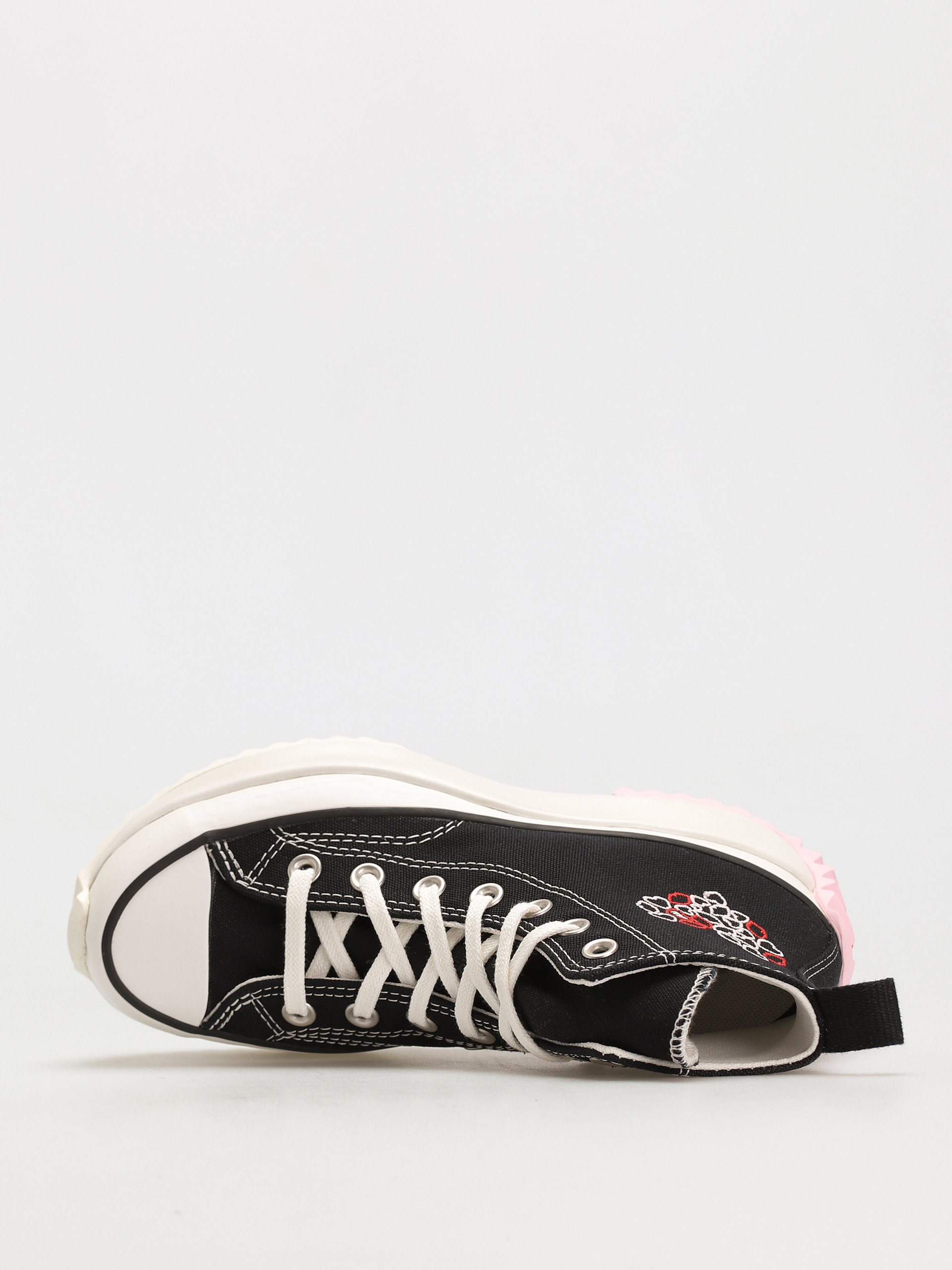 Converse Run Star Hike Hi Cipők (black/university red/cherry blossom)
