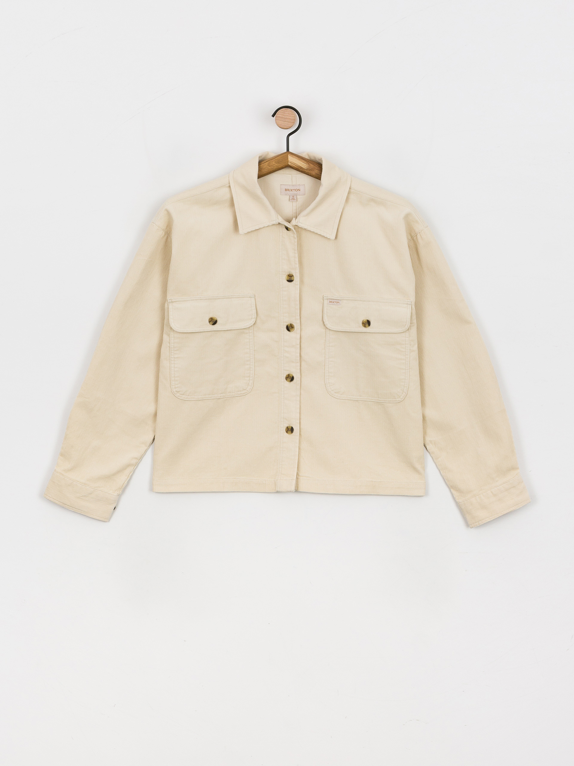 Brixton Bowery W Corduroy Flannel Ls Ing Wmn (dove)