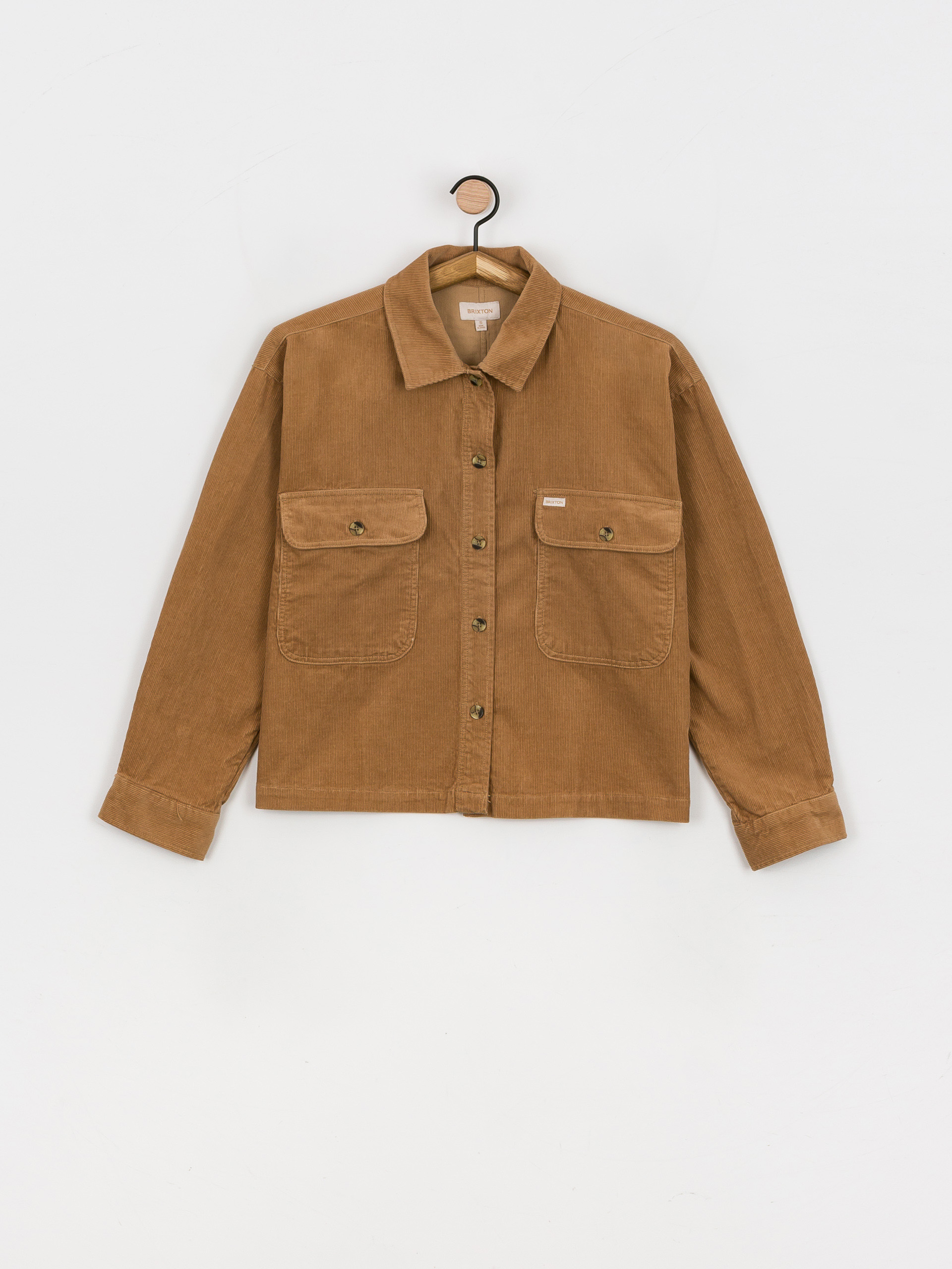 Brixton Bowery Corduroy Flannel Ls Ing Wmn (mojave)