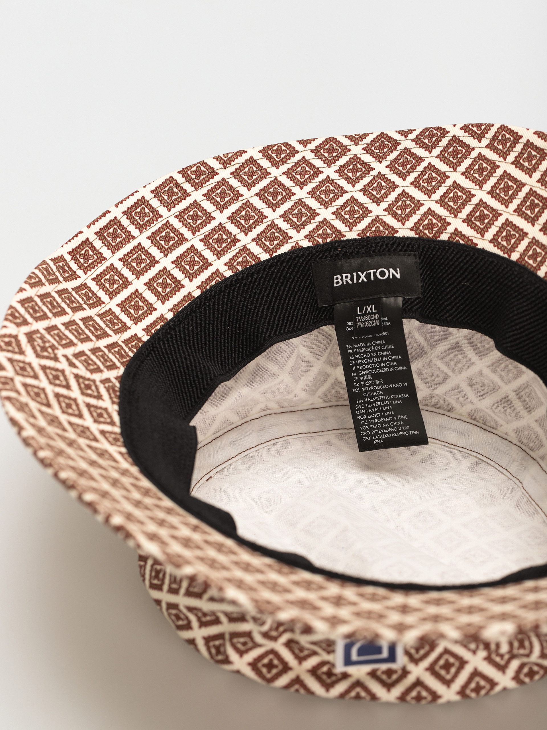 Brixton Beta Packable Bucket Hat Kalap (off white/medal bronze)