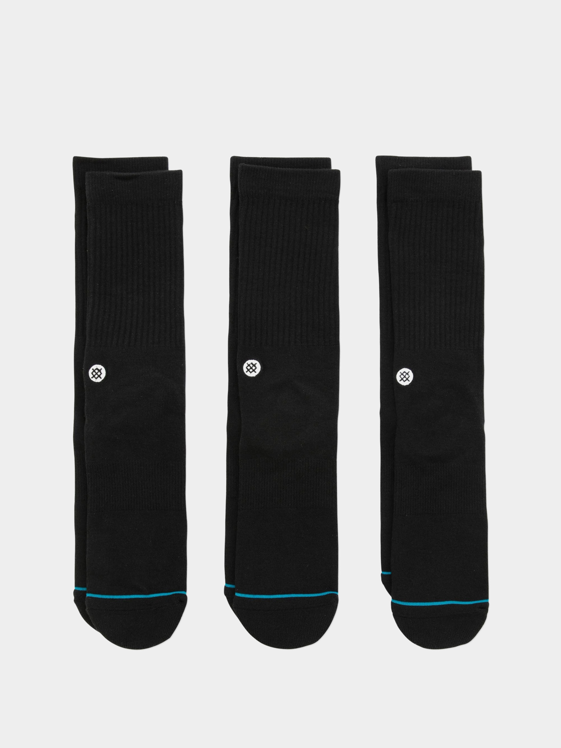 Stance Icon 3 Pack Zokni (black)