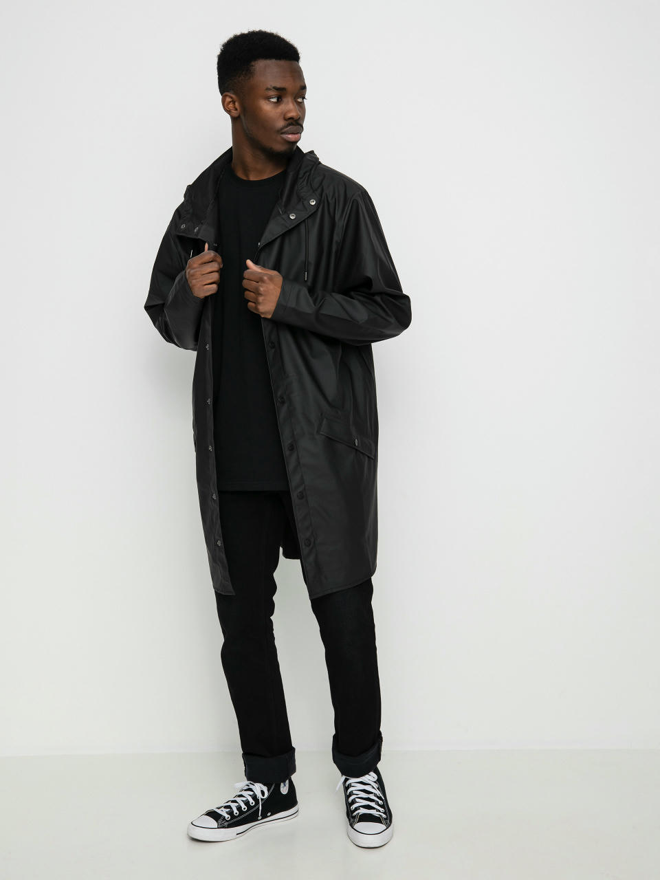 Rains Long Jacket Dzseki (black)