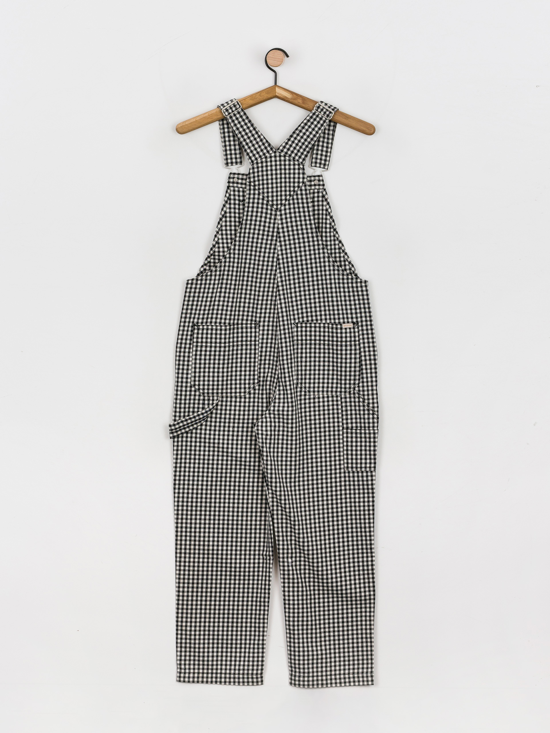 Brixton Christina Crop Overall Kisnadrág Wmn (black gingham)