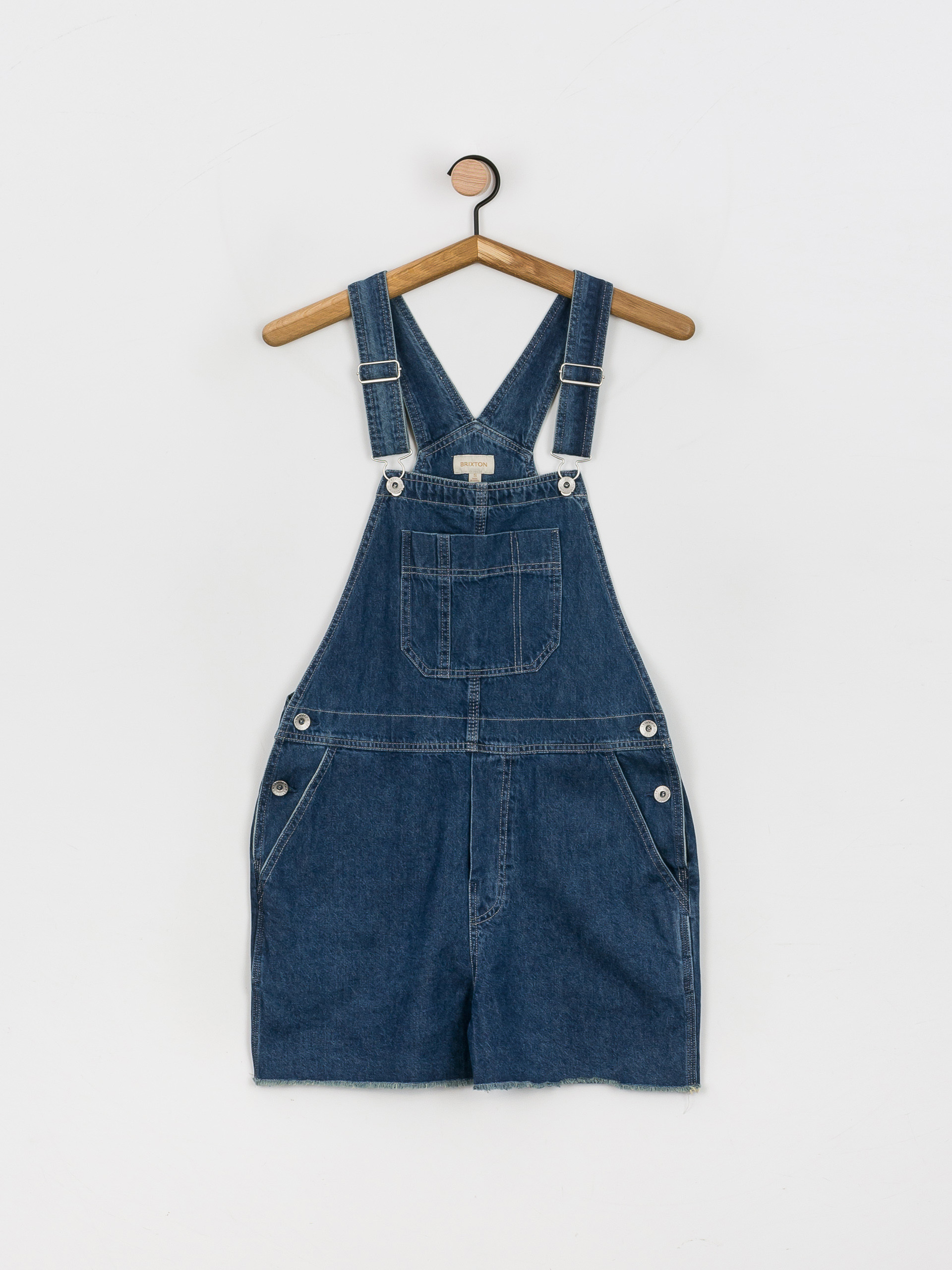 Brixton Christina Short Overall Rövidnadrág Wmn (indigo rinse)