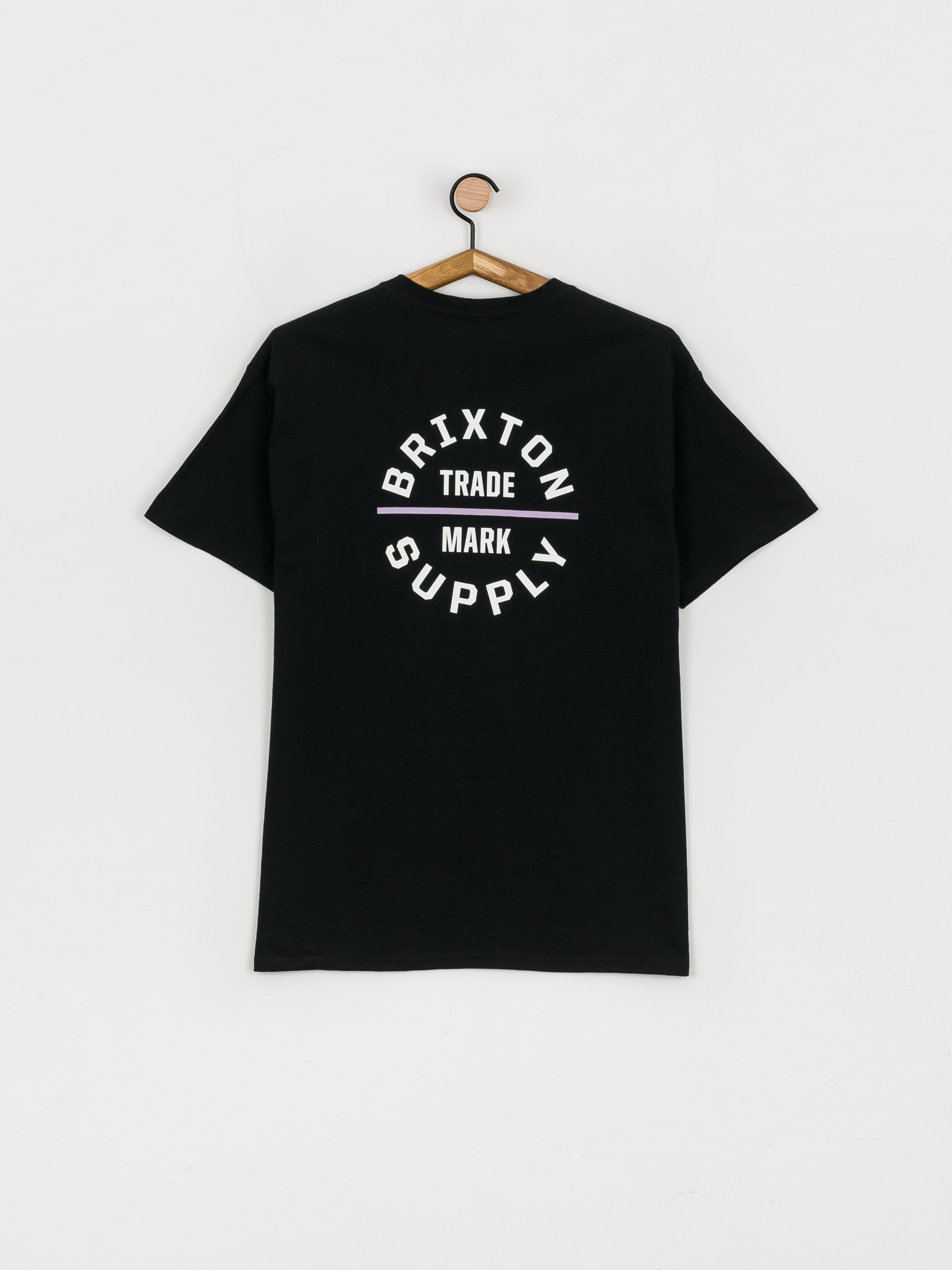 Brixton Oath V póló (black/orchid)