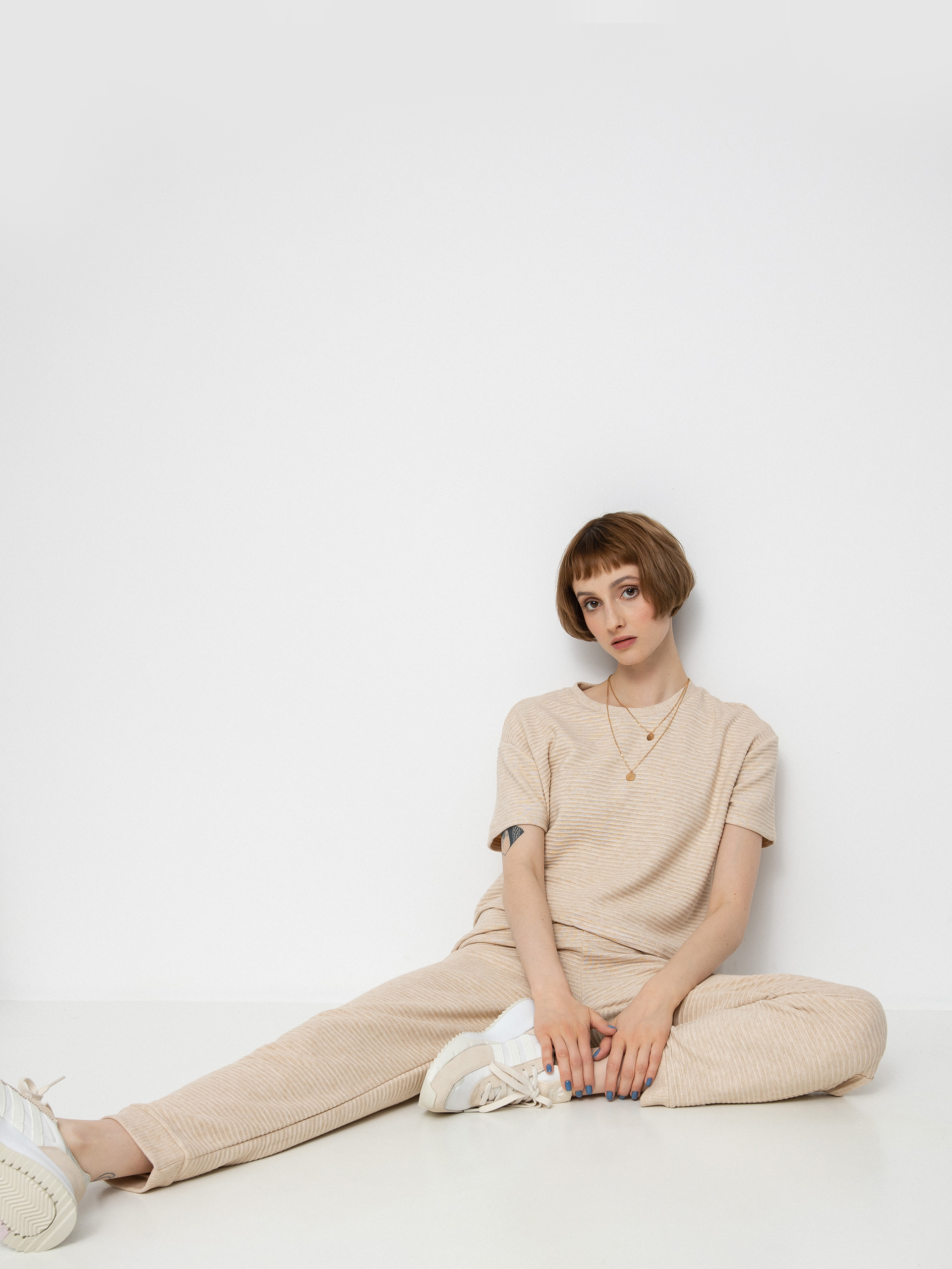 Brixton Bandera Boxy Top pu00f3lu00f3 Wmn (heather soft pink)