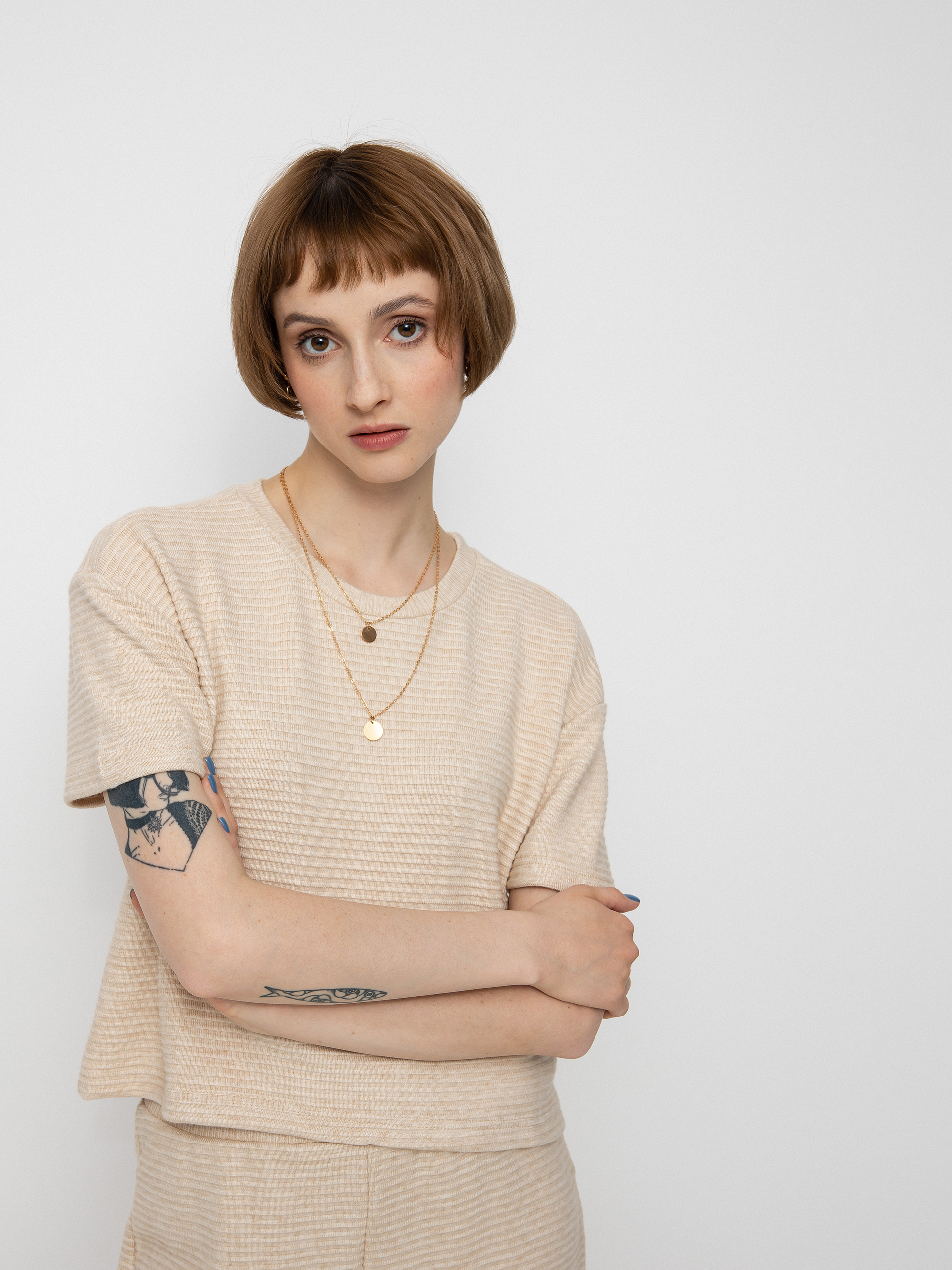 Brixton Bandera Boxy Top póló Wmn (heather soft pink)