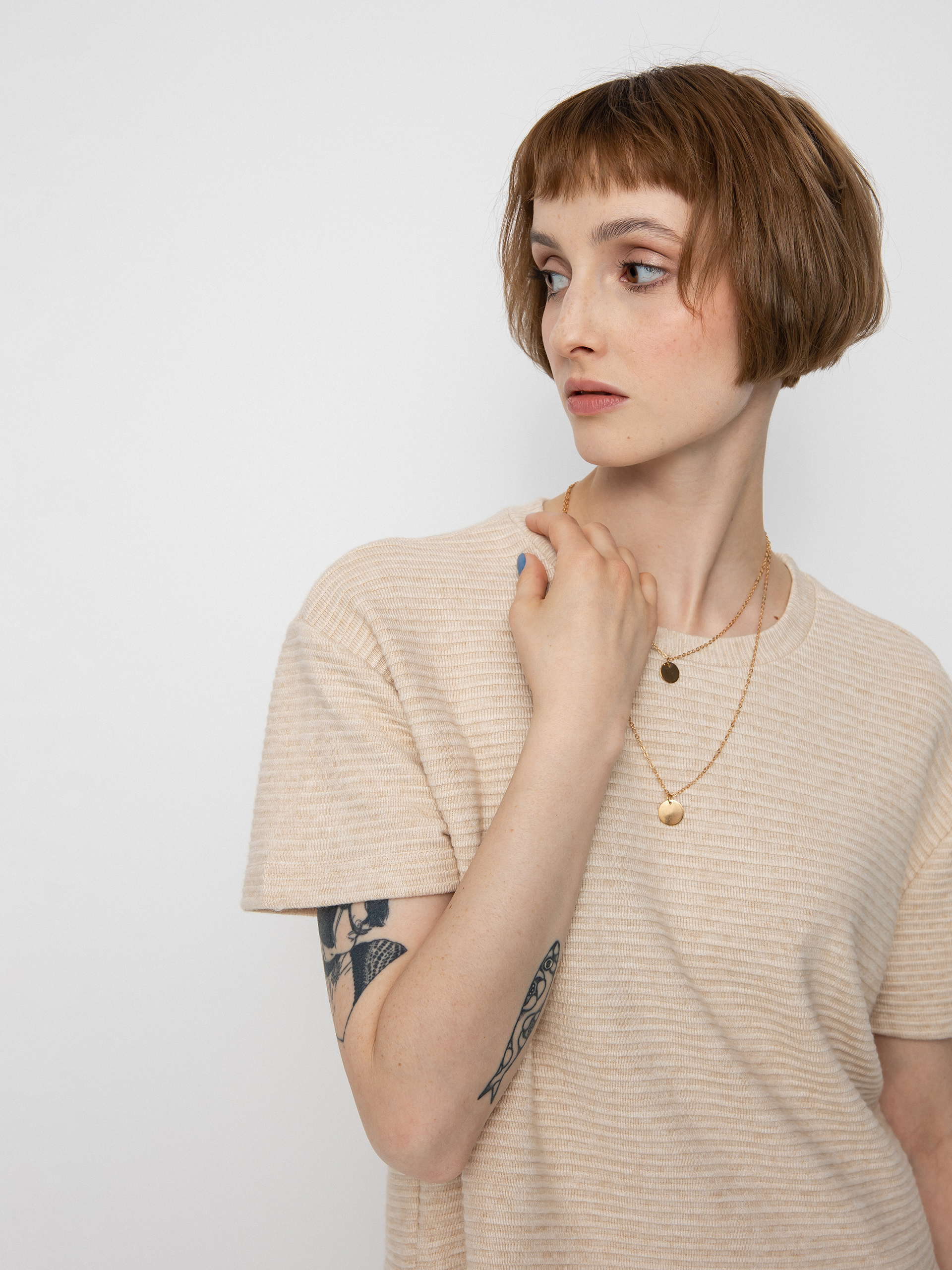 Brixton Bandera Boxy Top póló Wmn (heather soft pink)