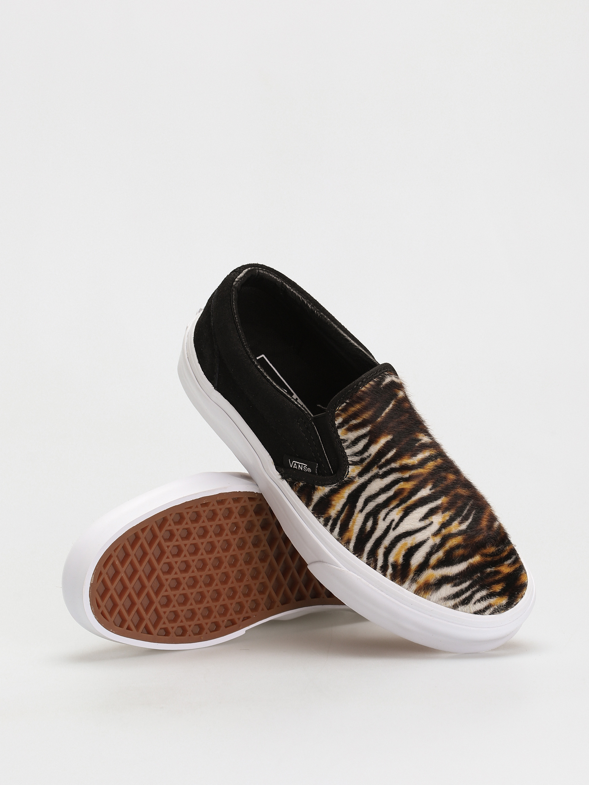 Vans Classic Slip On Cipők (soft suede/black/tiger)