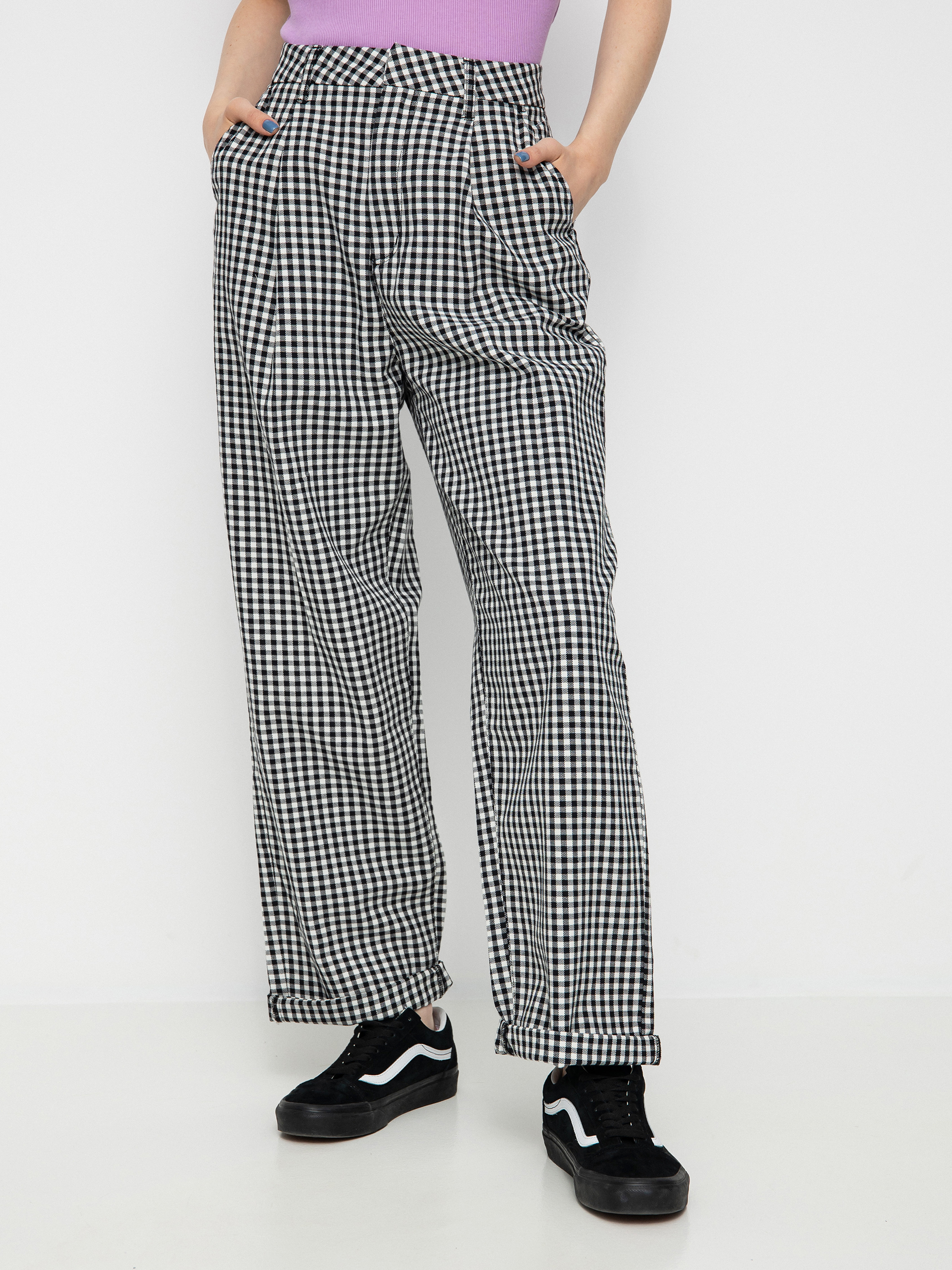 Brixton Victory Trouser Kisnadrág Wmn (black gingham)