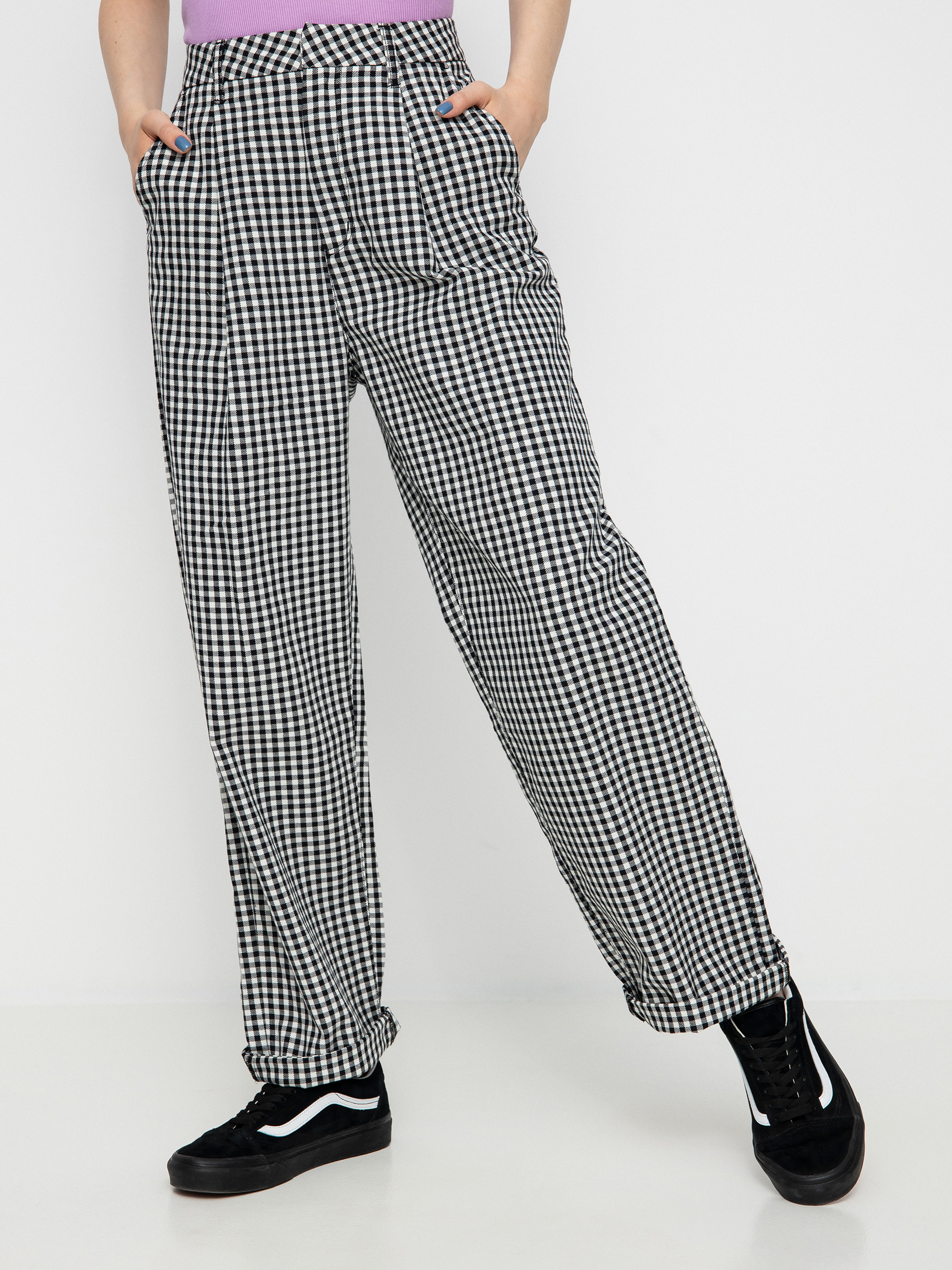 Brixton Victory Trouser Kisnadrág Wmn (black gingham)