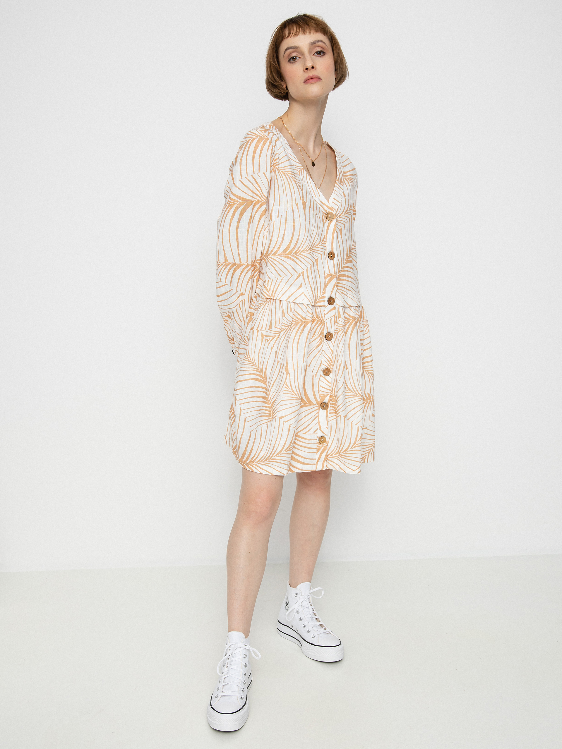 Roxy Wishing Girl Ruha Wmn (toast palm tree dreams)