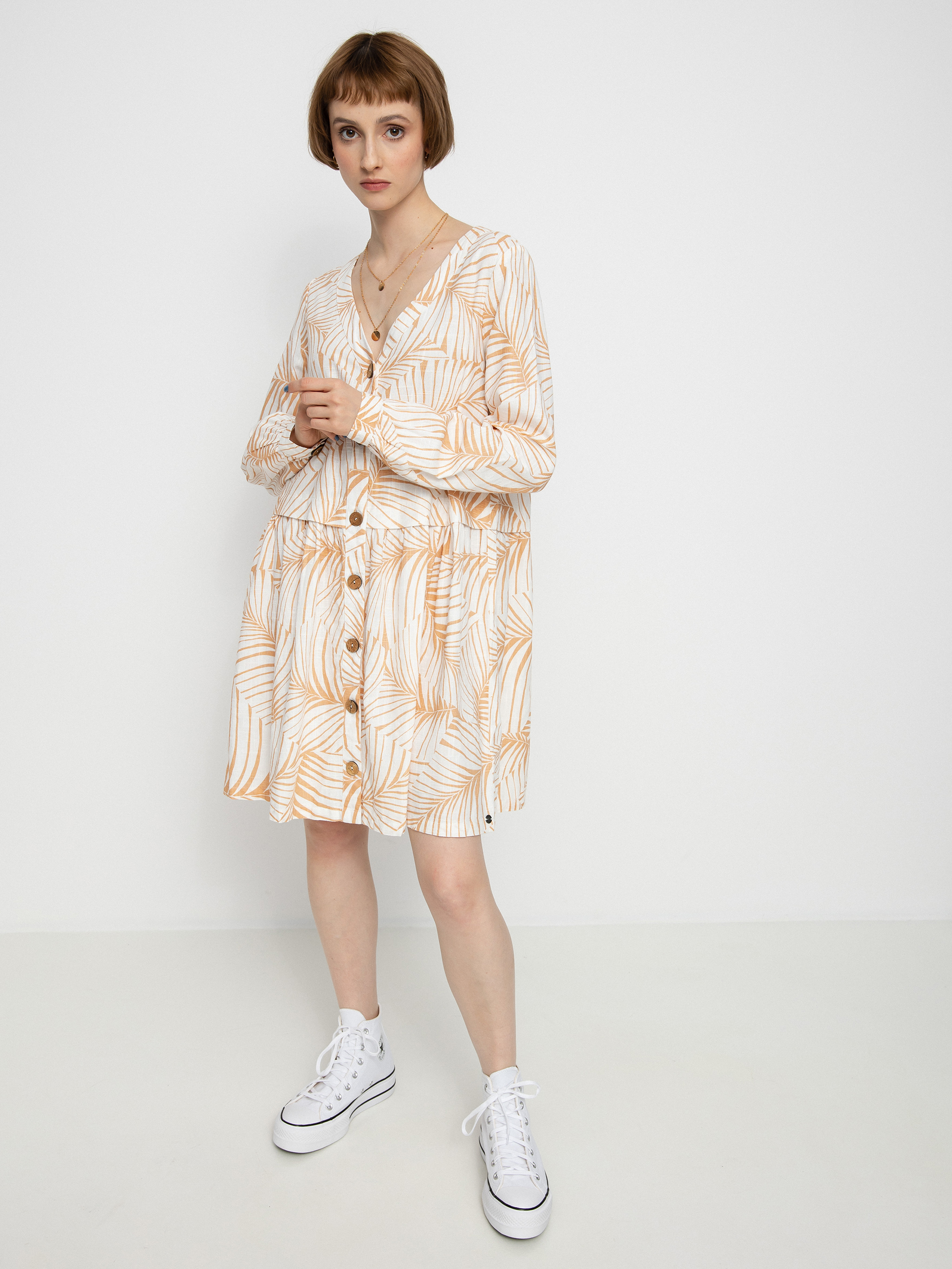 Roxy Wishing Girl Ruha Wmn (toast palm tree dreams)