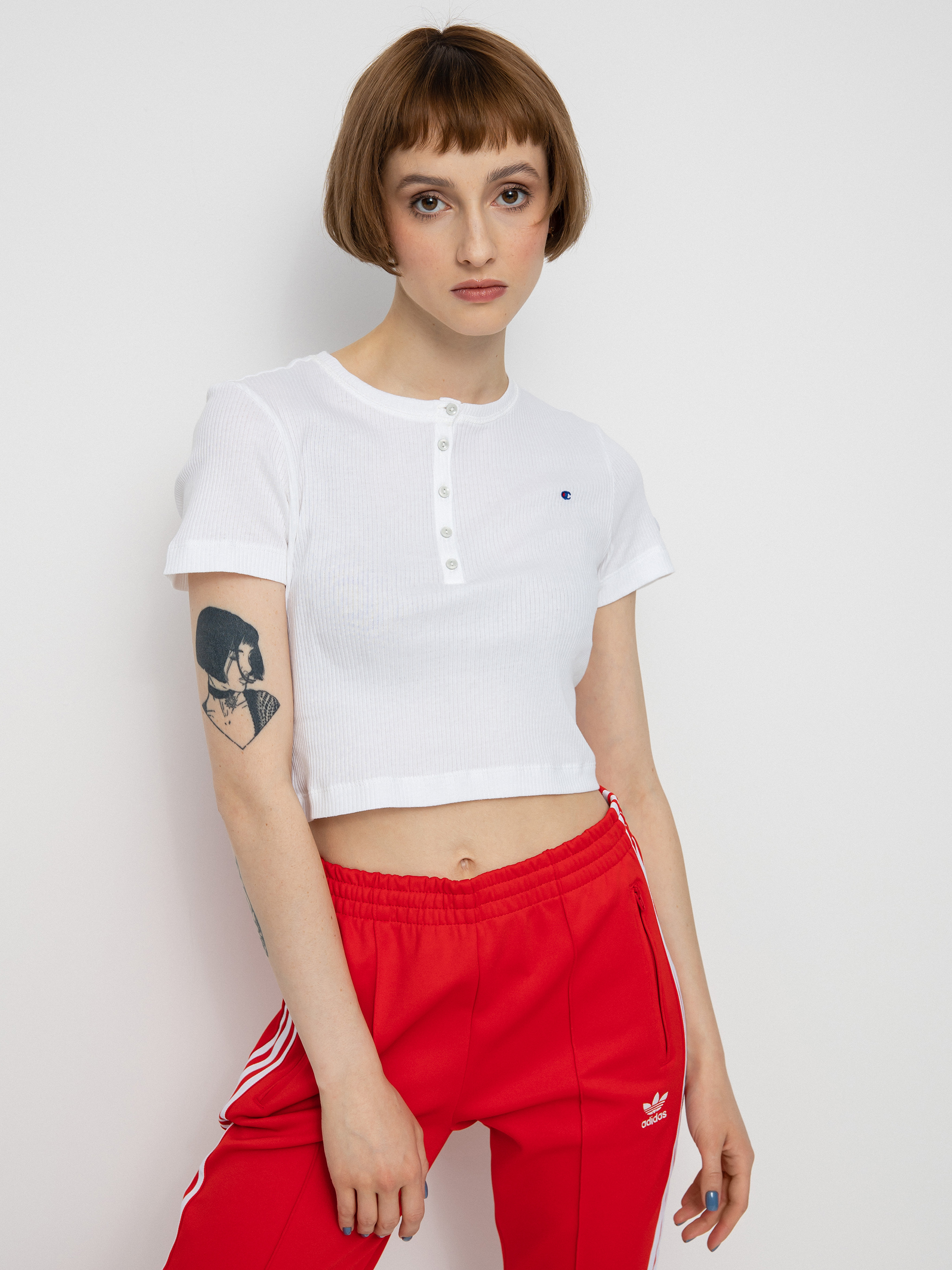 Champion Crewneck T-Shirt 115156 póló Wmn (wht)