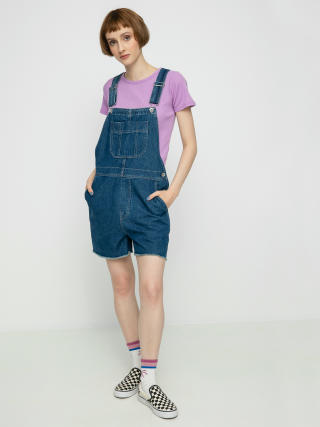 Brixton Christina Short Overall Rövidnadrág Wmn (indigo rinse)