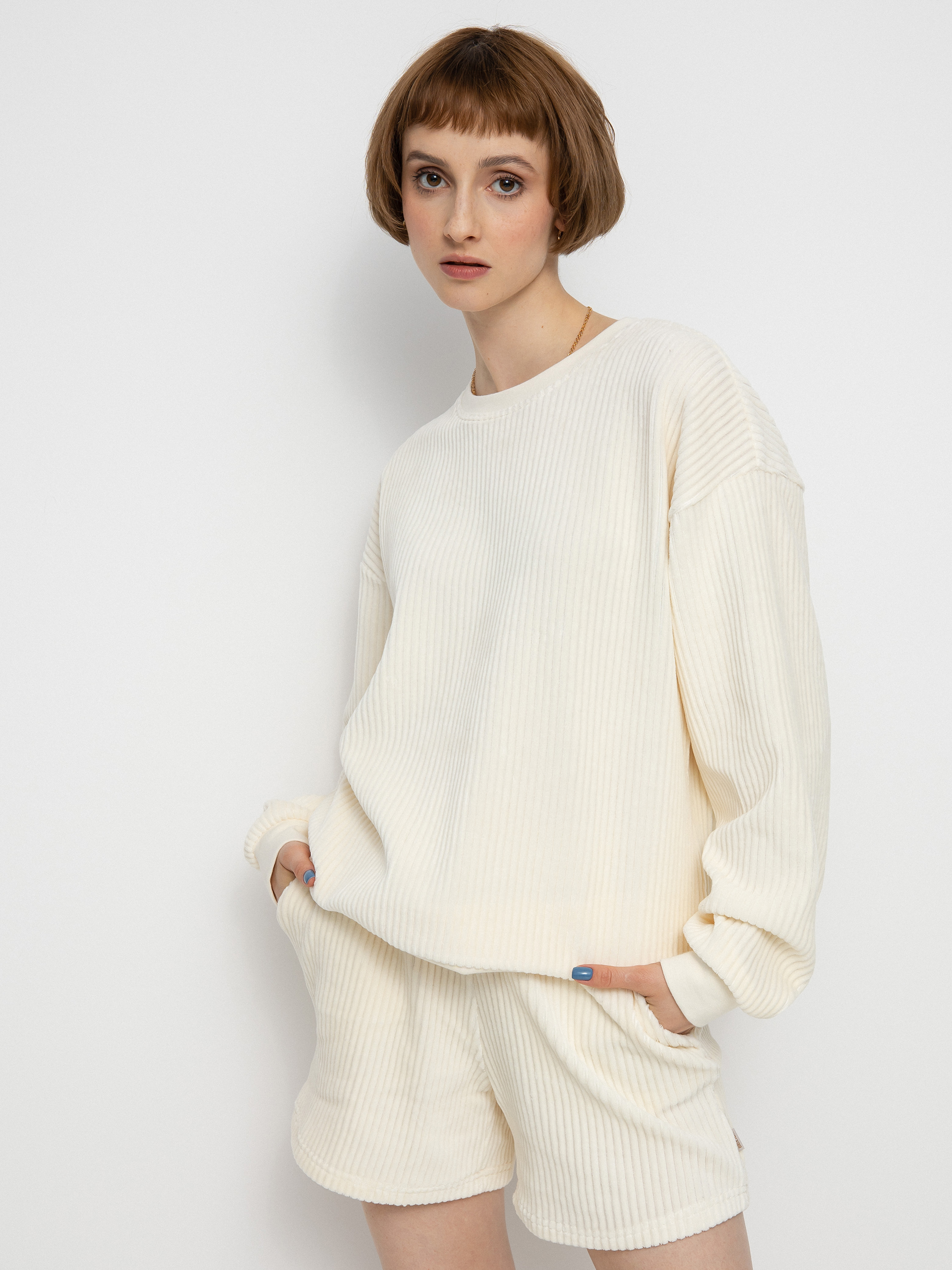 Brixton Dazed Crew Pulóver Wmn (dove)