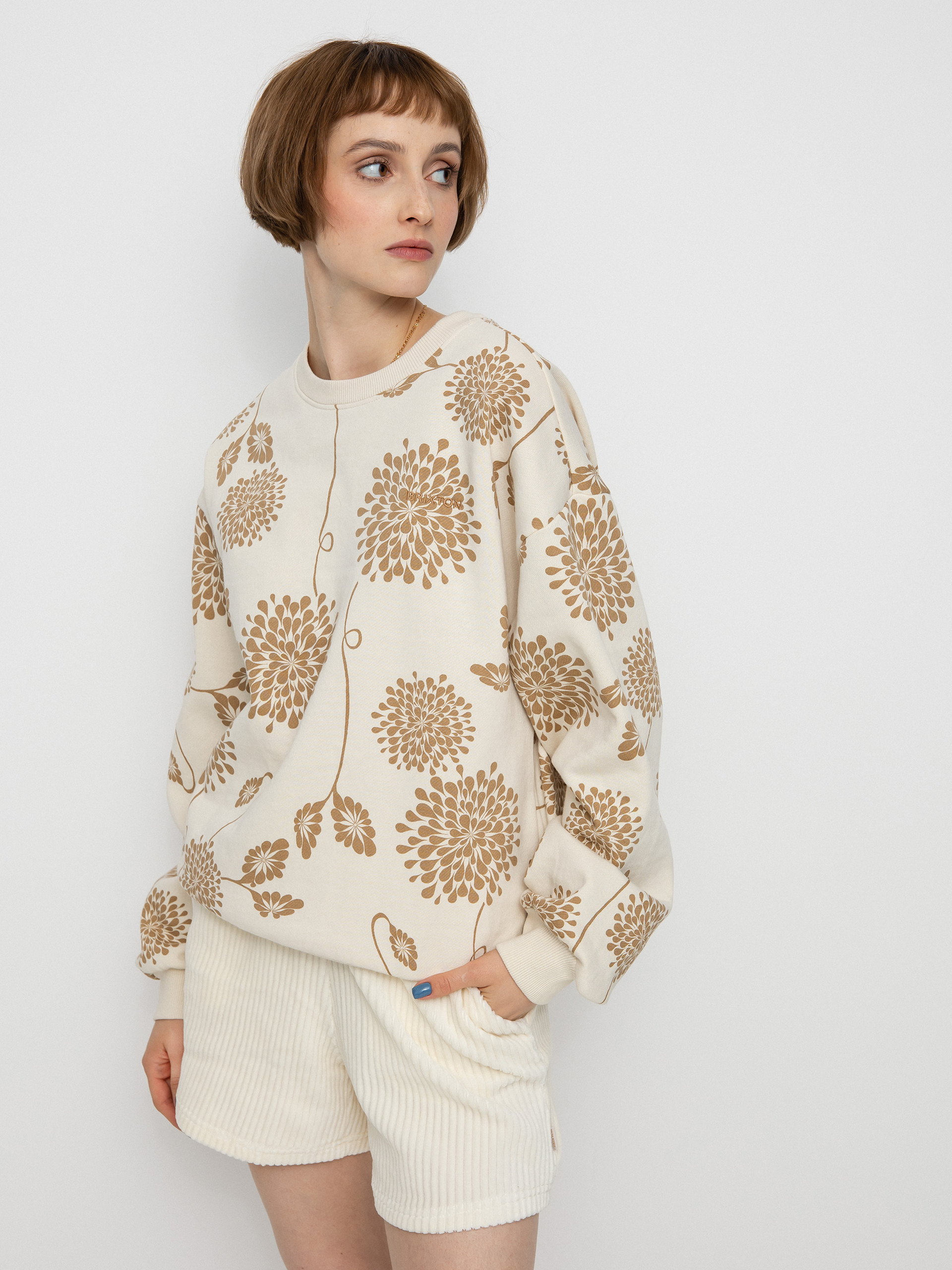 Brixton Weekender Crew Pulóver Wmn (dove)