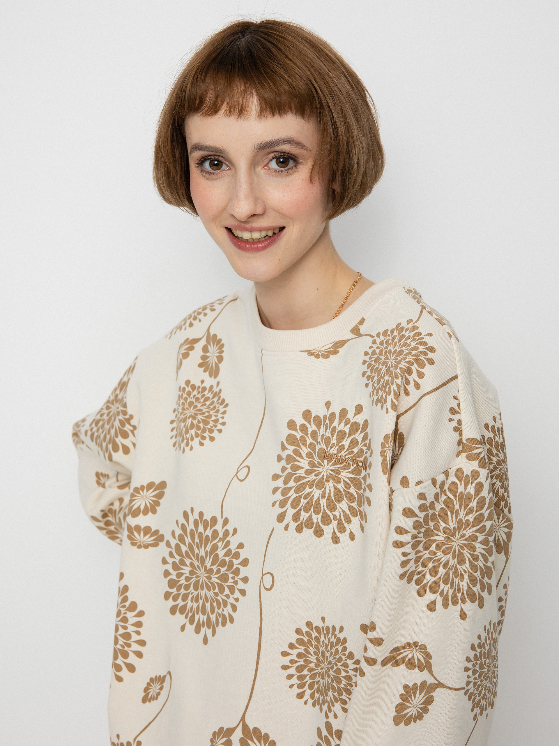 Brixton Weekender Crew Pulóver Wmn (dove)