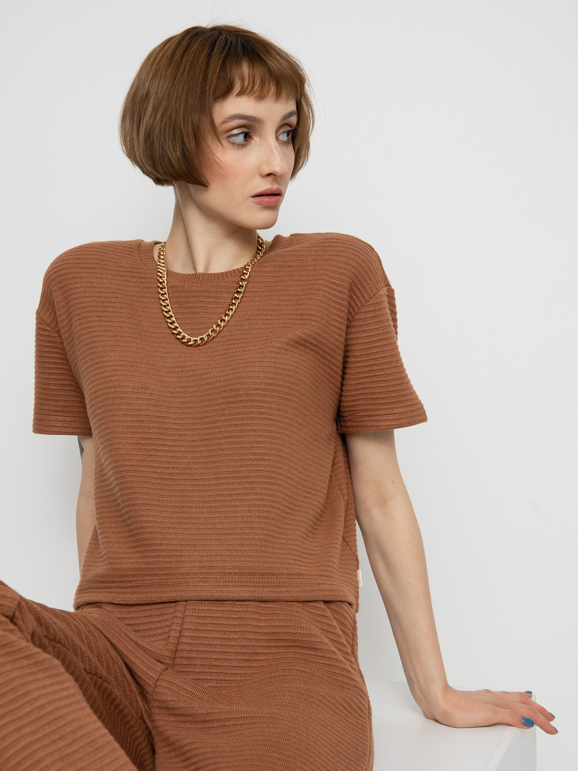 Brixton Bandera Boxy Top pu00f3lu00f3 Wmn (hide)