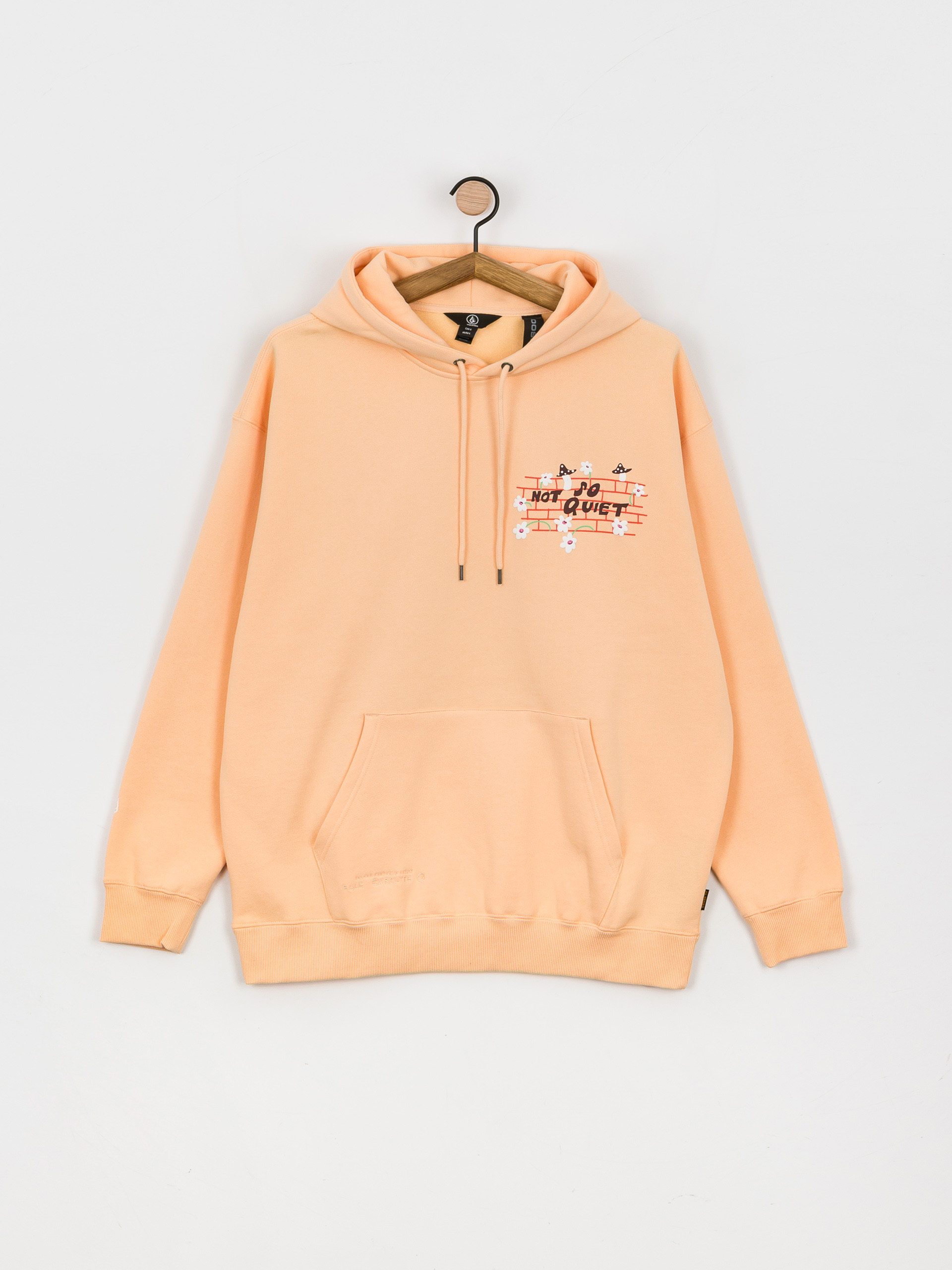 Volcom Egle Zvirblyte HD Kapucnis pulóver (cream blush)