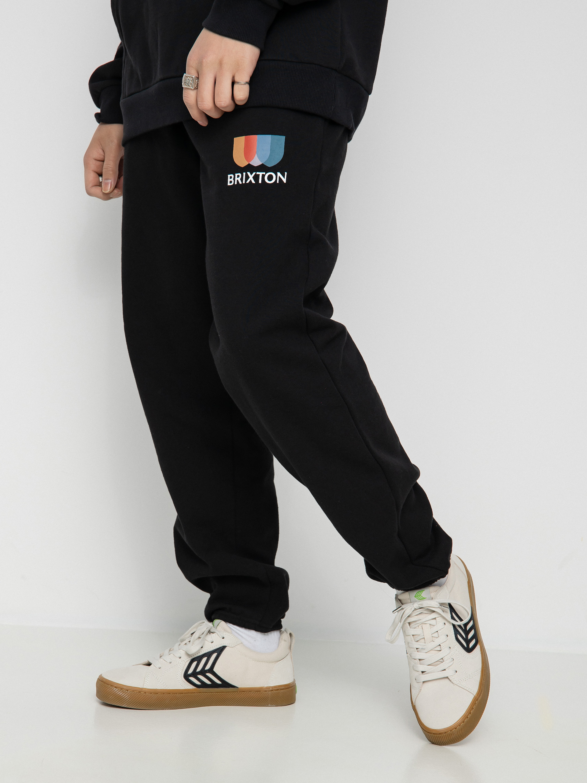 Brixton Alton II Fleece Jogger Kisnadrág (black)