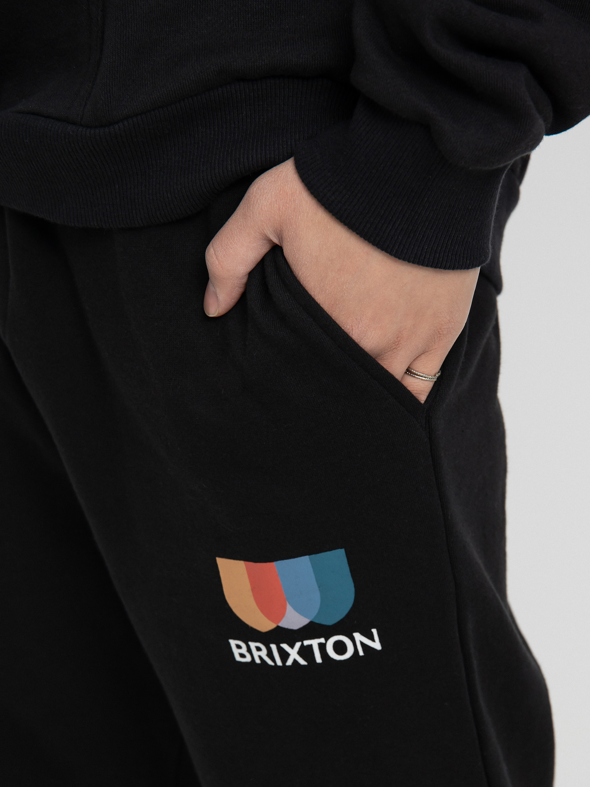 Brixton Alton II Fleece Jogger Kisnadrág (black)