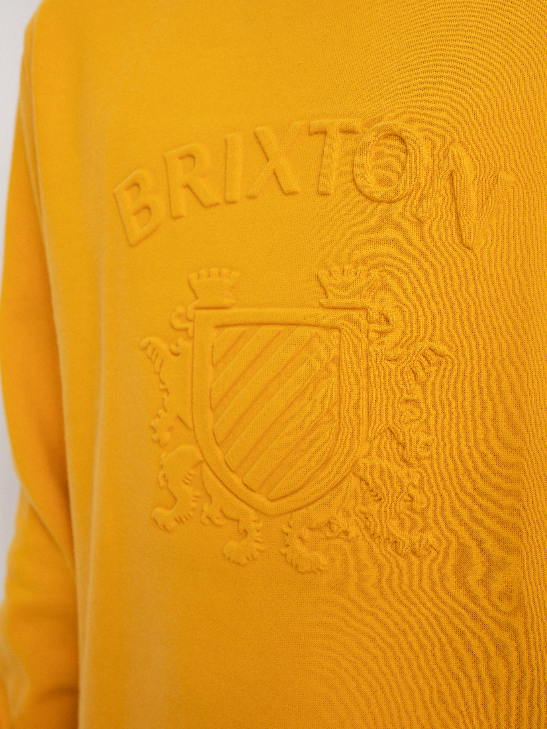 Brixton Lion Crest Crew Pulóver (golden glow)