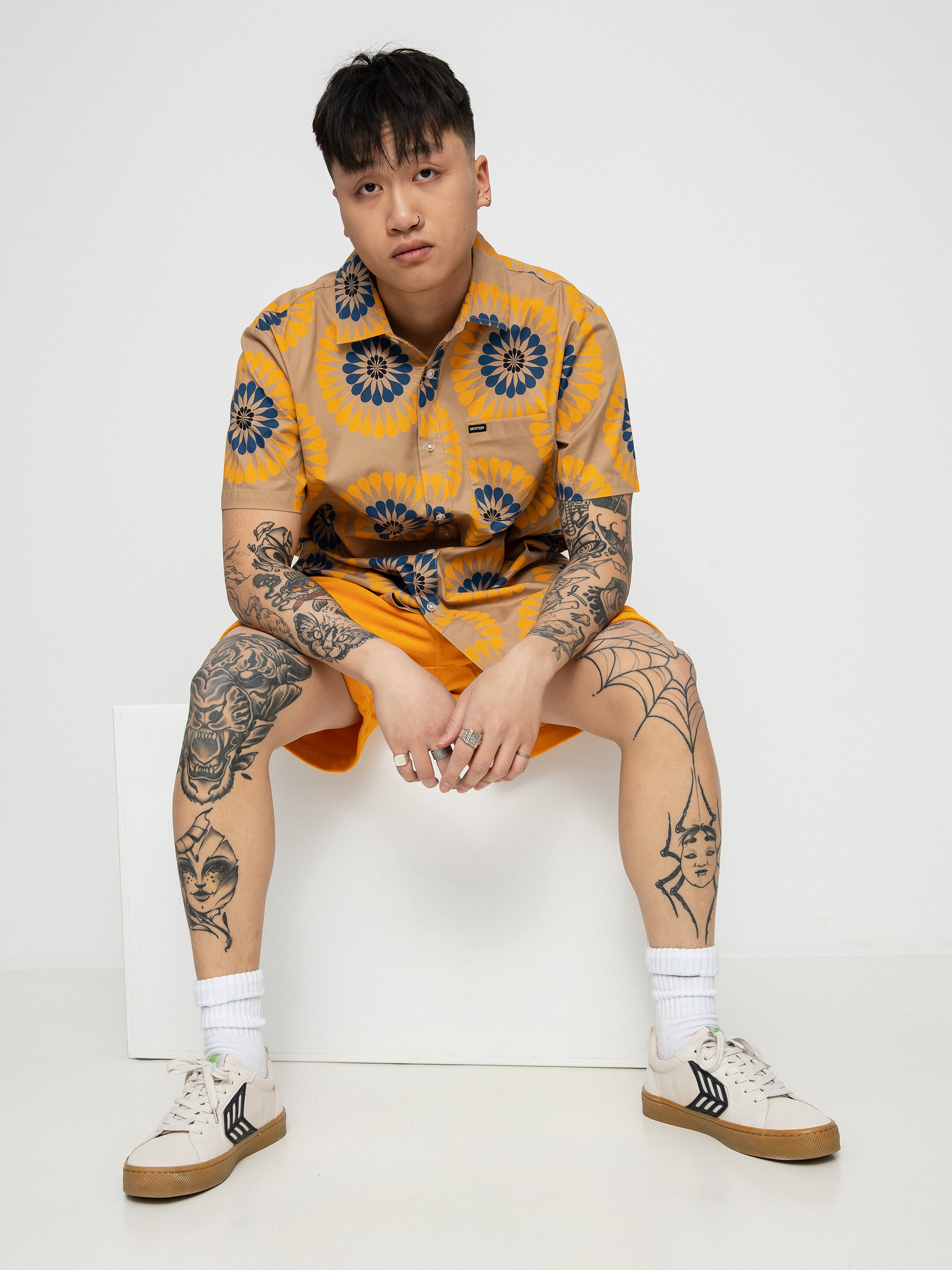 Brixton Charter Print Ing (mojave/golden glow)