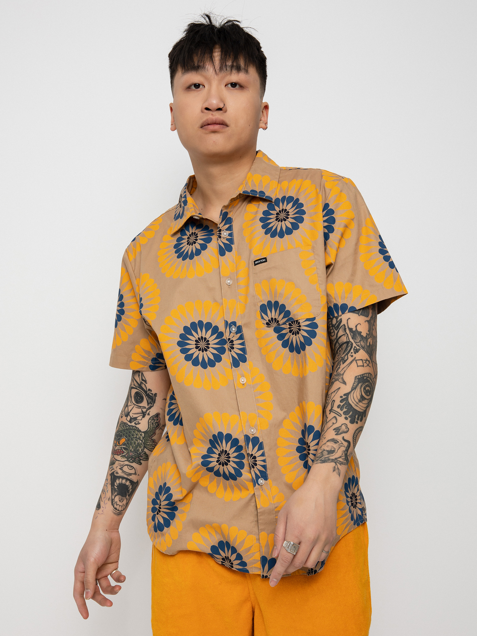 Brixton Charter Print Ing (mojave/golden glow)