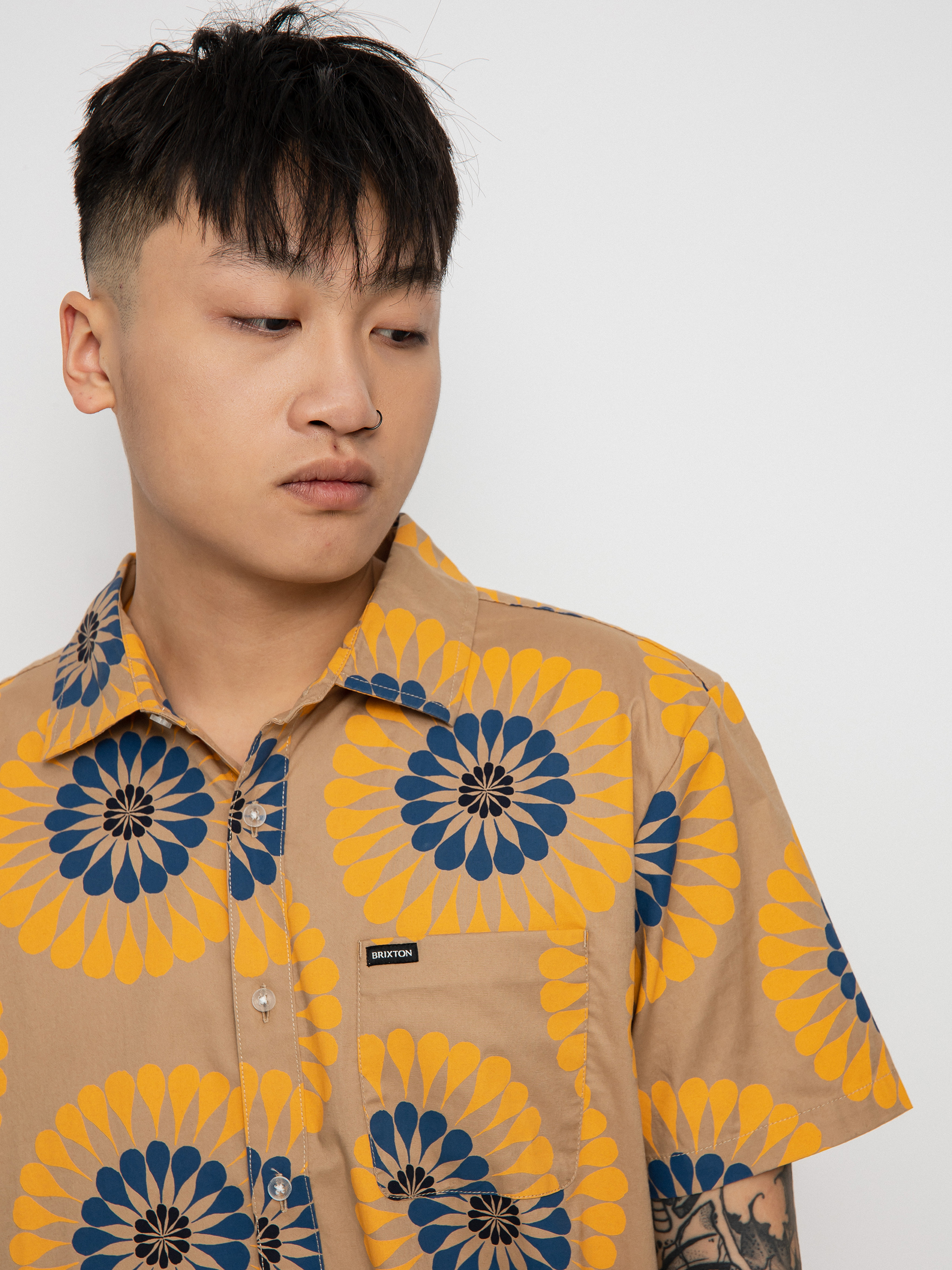 Brixton Charter Print Ing (mojave/golden glow)