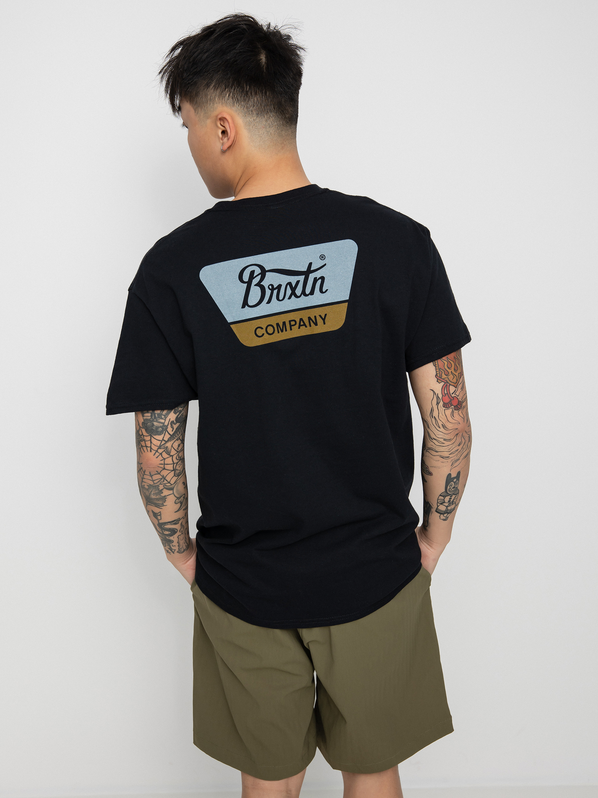 Brixton Linwood póló (black/haze)