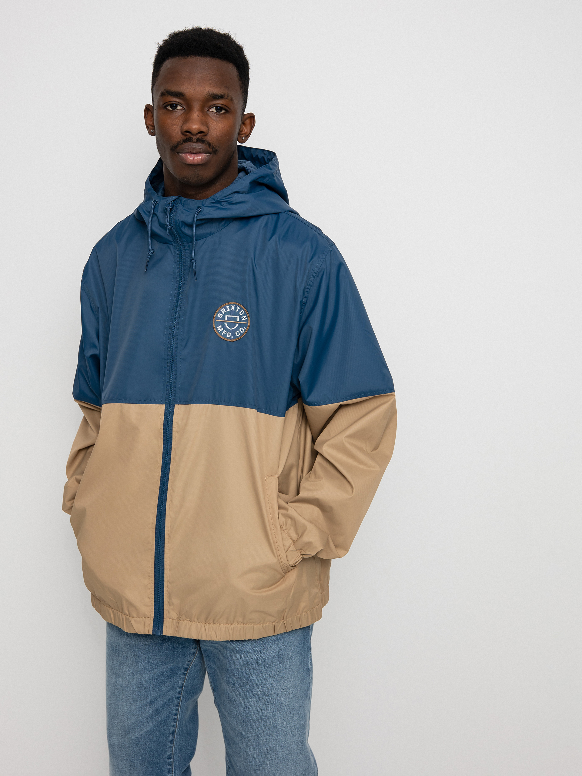 Brixton Claxton Crest Lw Zip HD Dzseki (joe blue/mojave)