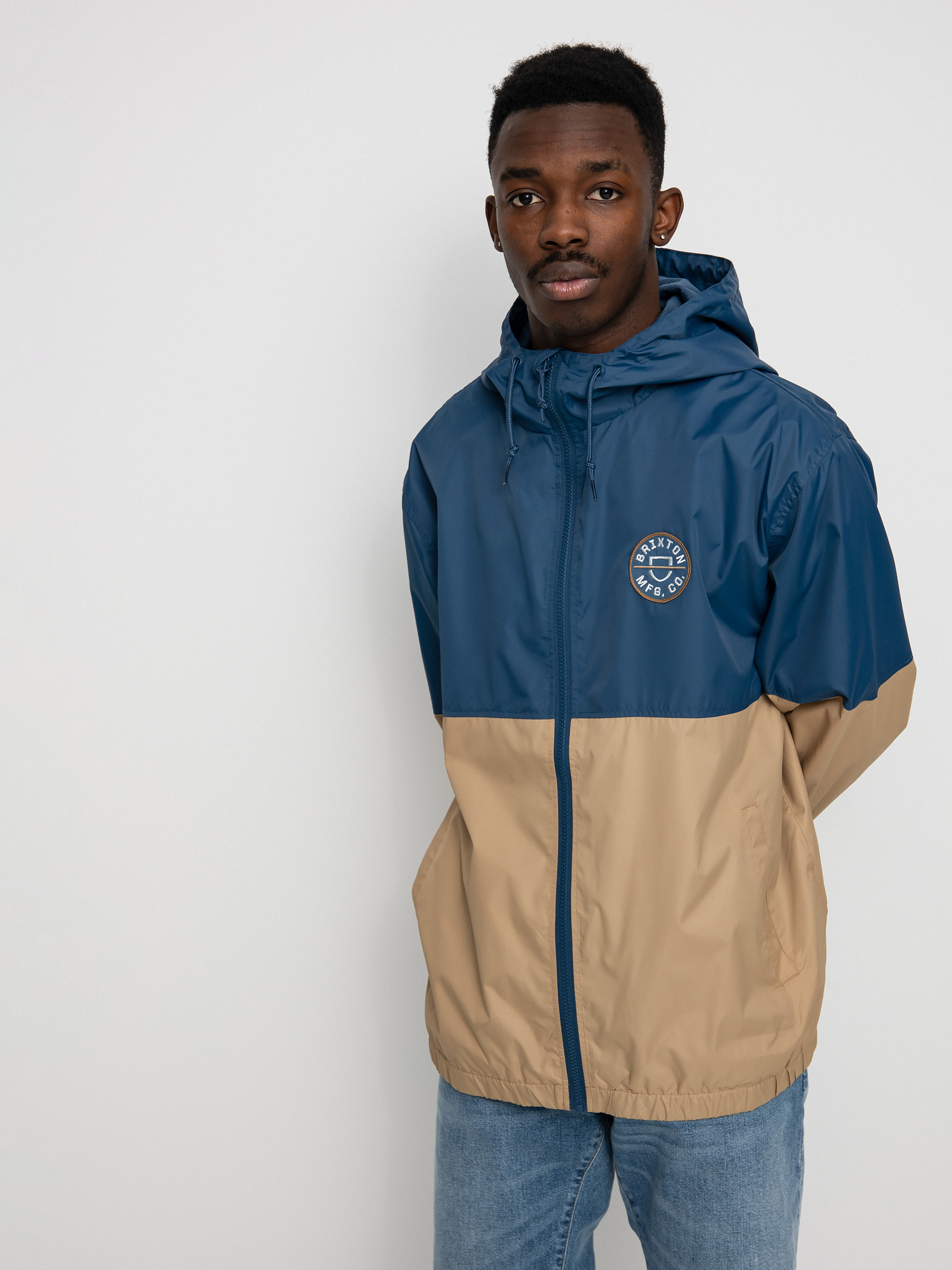 Brixton Claxton Crest Lw Zip HD Dzseki (joe blue/mojave)