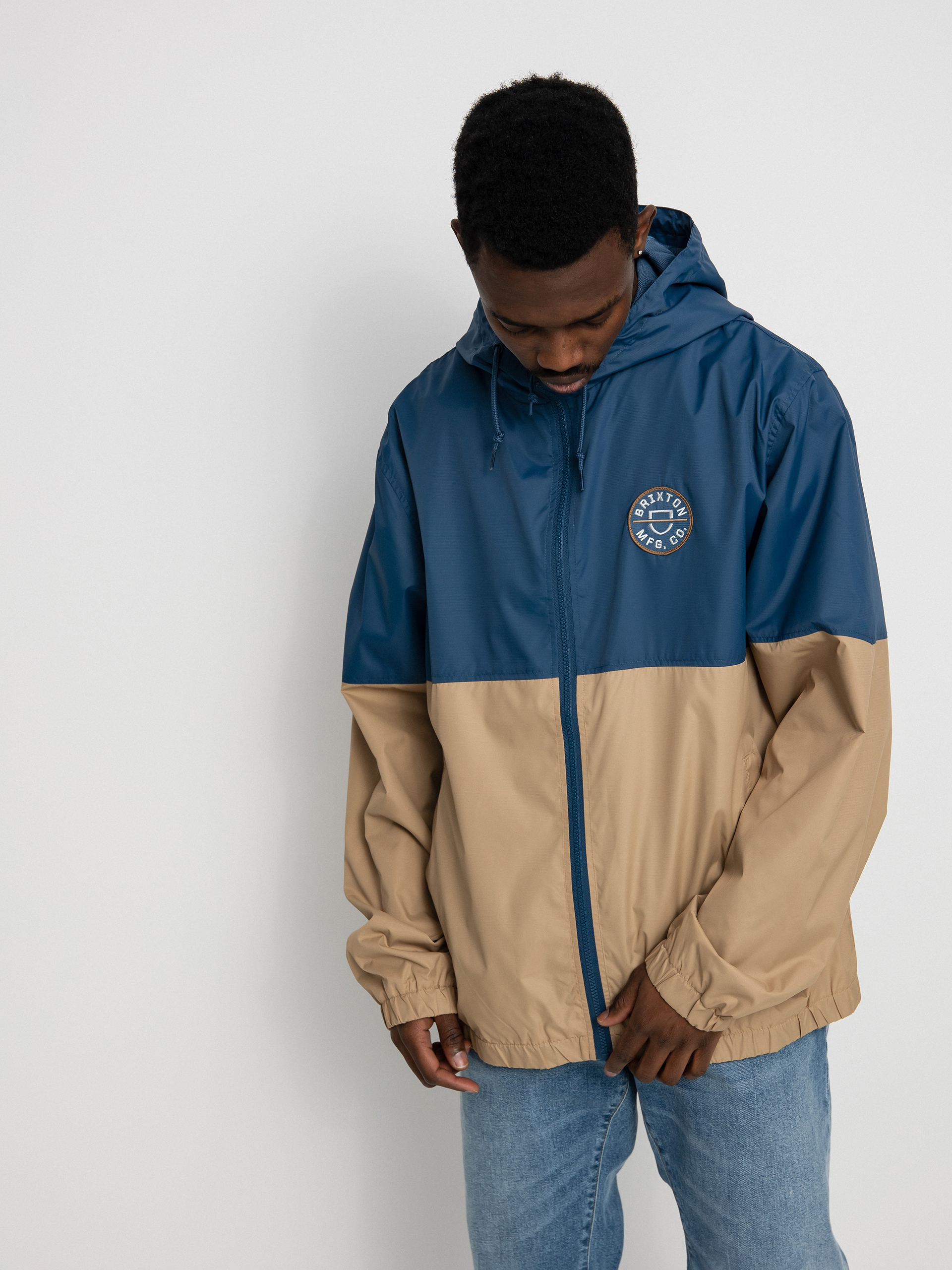 Brixton Claxton Crest Lw Zip HD Dzseki (joe blue/mojave)