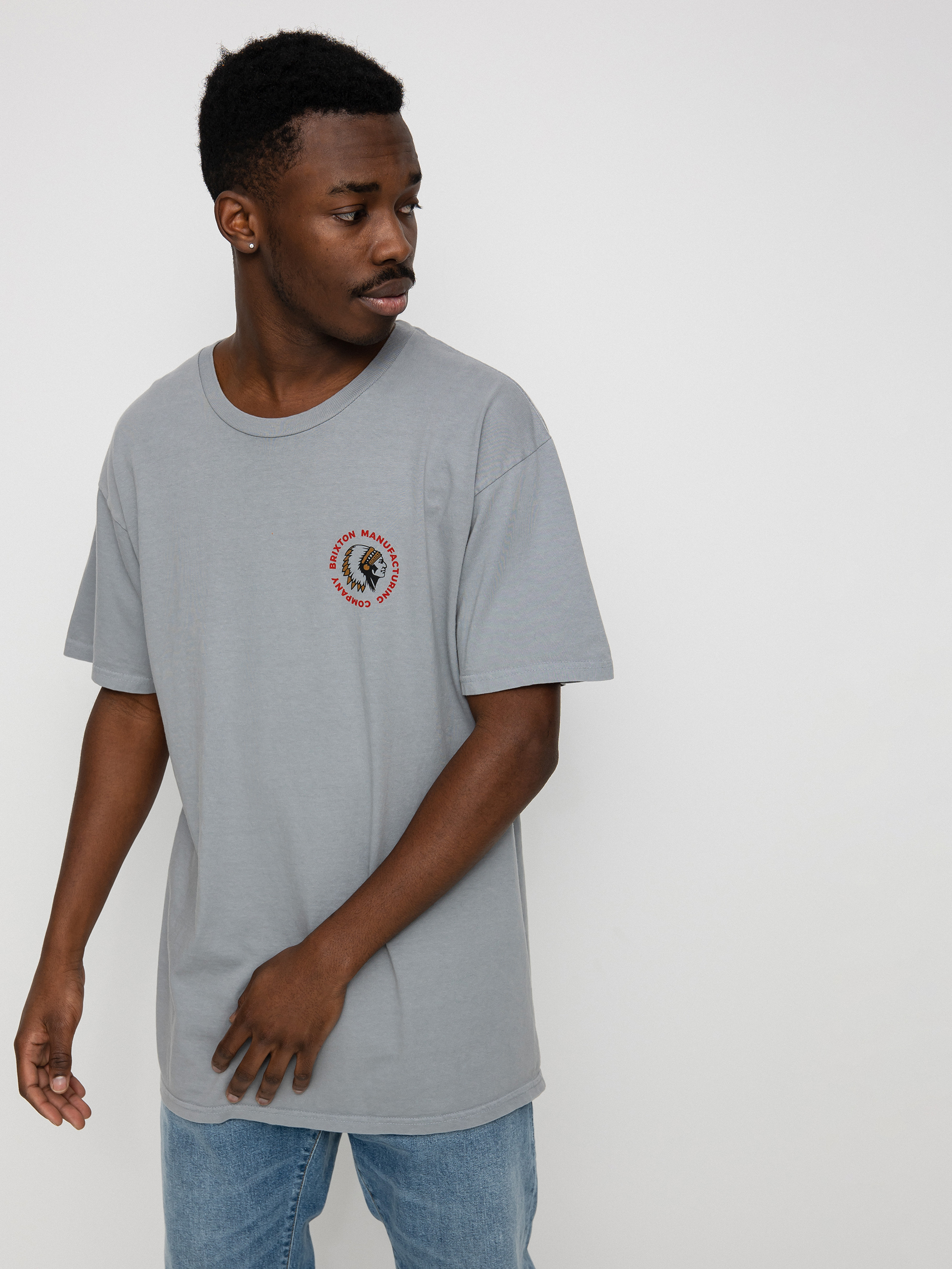 Brixton Rival Stamp póló (haze garment dye)