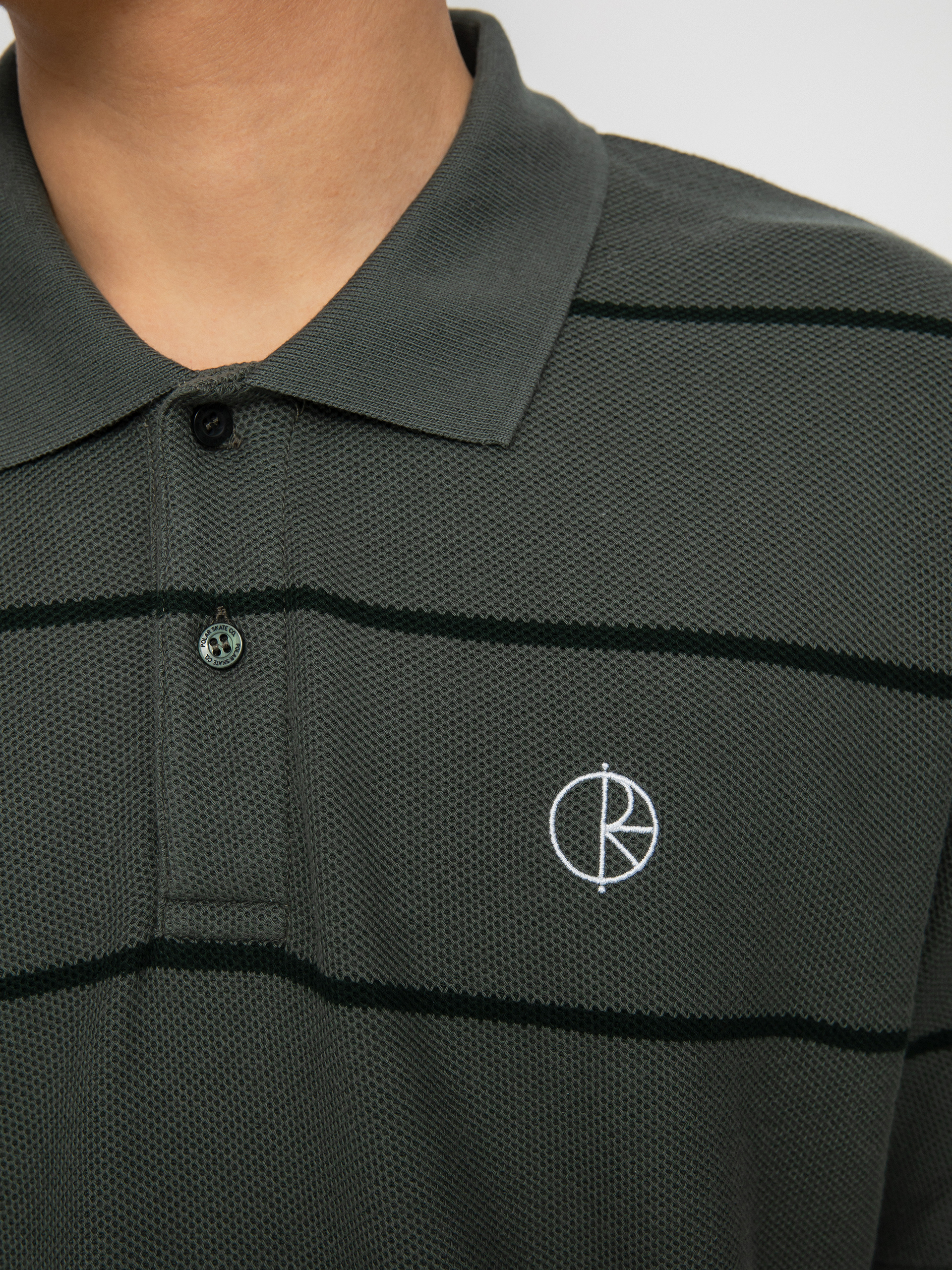 Polar Skate Stripe Pólóing (blueish grey)