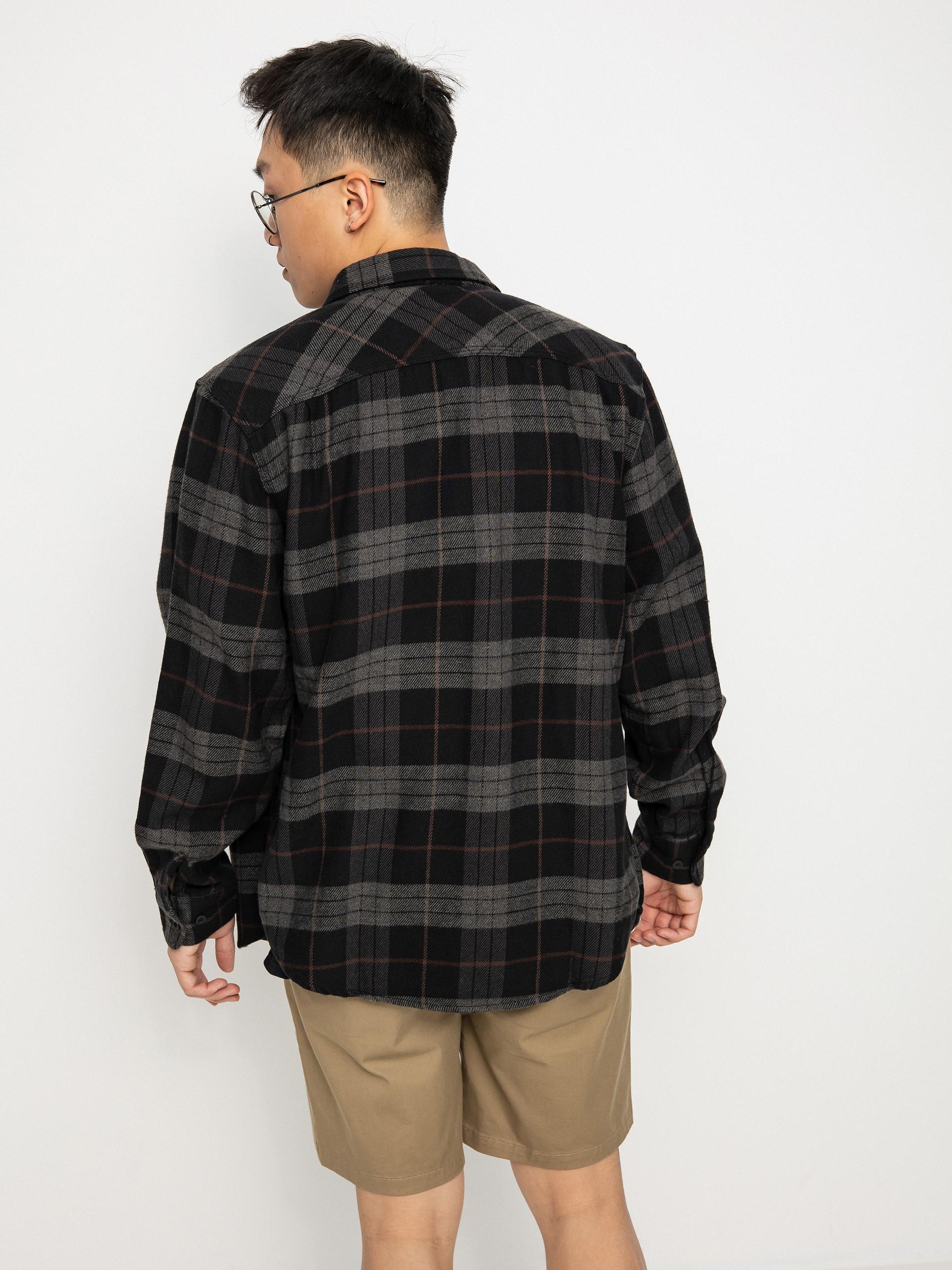 Brixton Bowery Flannel Ing (black/charcoal)