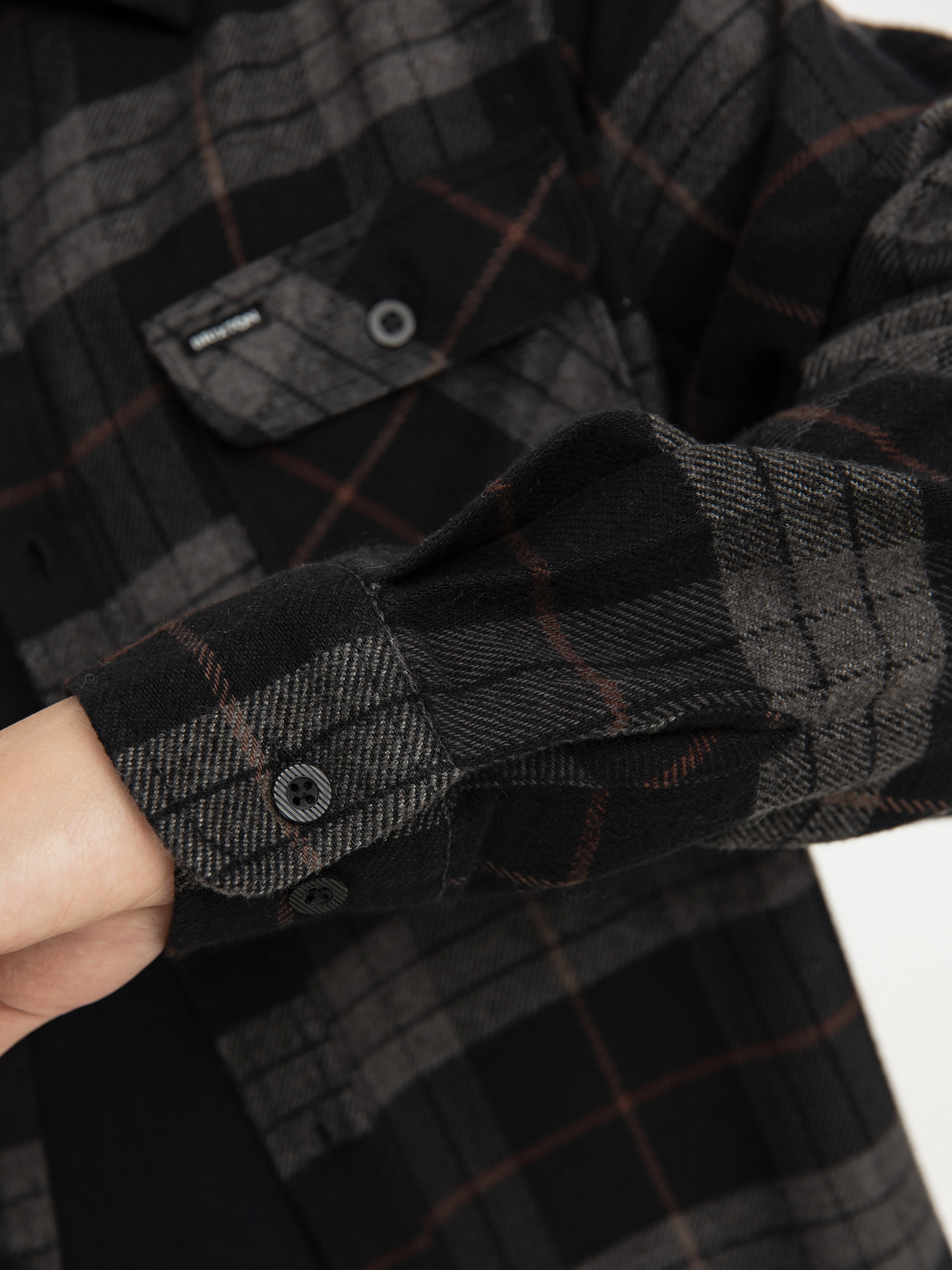 Brixton Bowery Flannel Ing (black/charcoal)