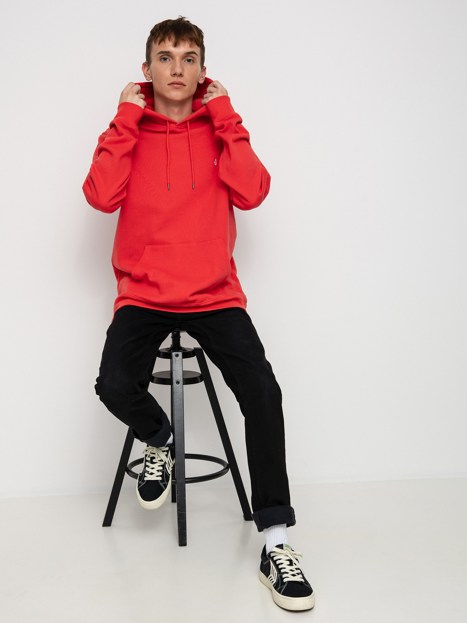 Volcom Single Stone HD Kapucnis pulóver (cayenne)