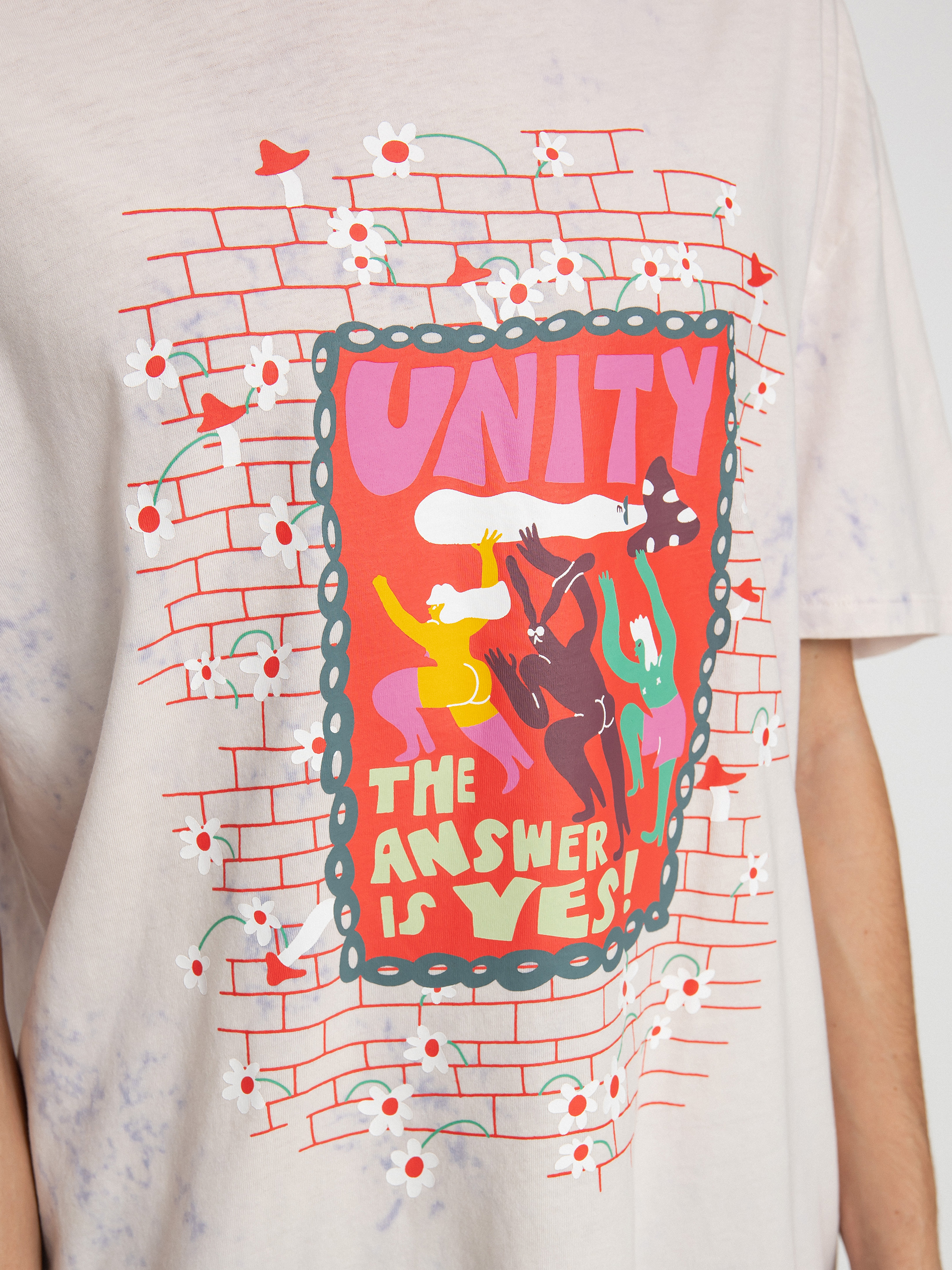 Volcom Egle Zvirblyte 2 póló (angled bleach wash)