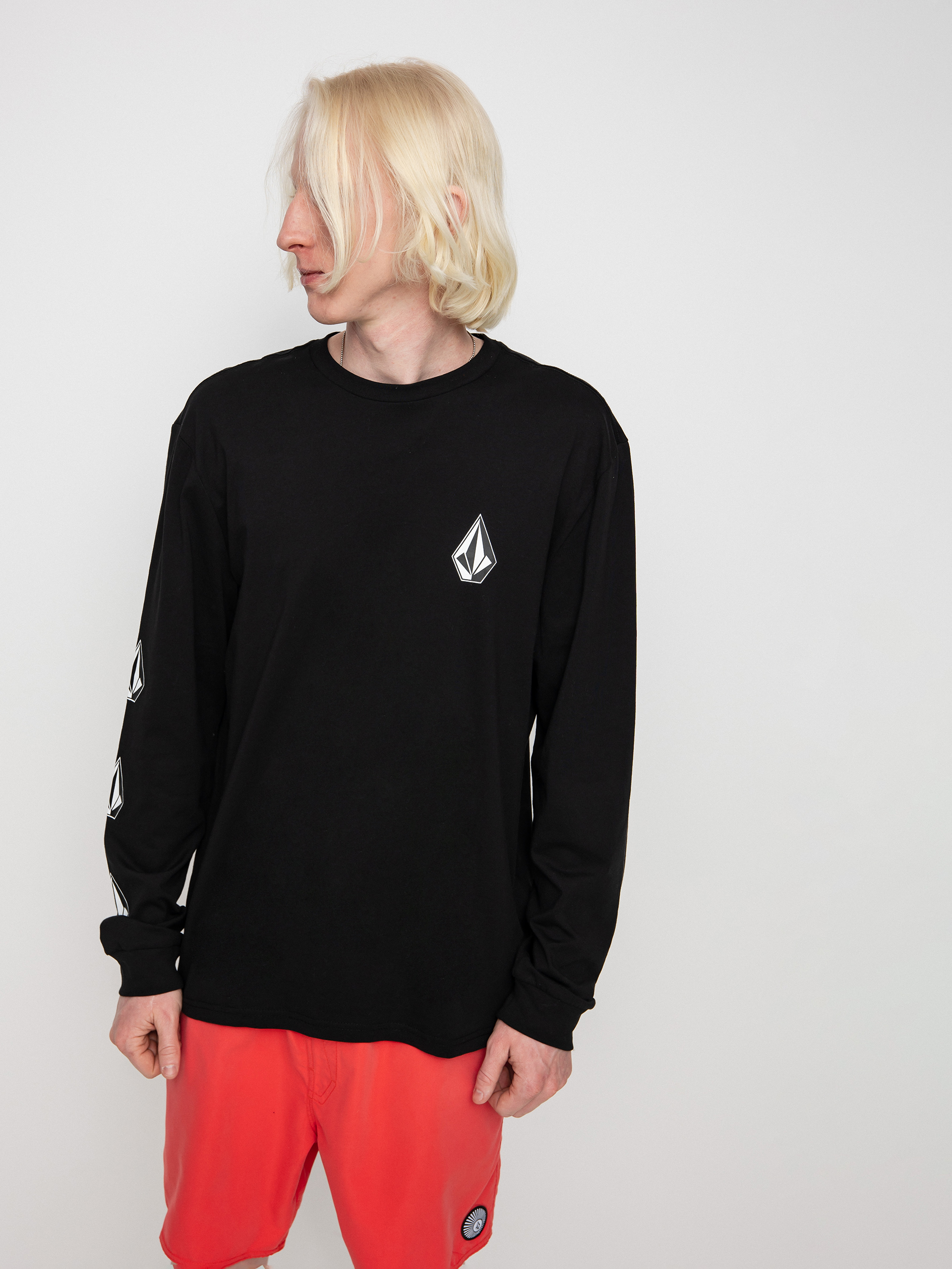 Volcom Iconic Stone Bsc Hosszú ujjú felső (black)