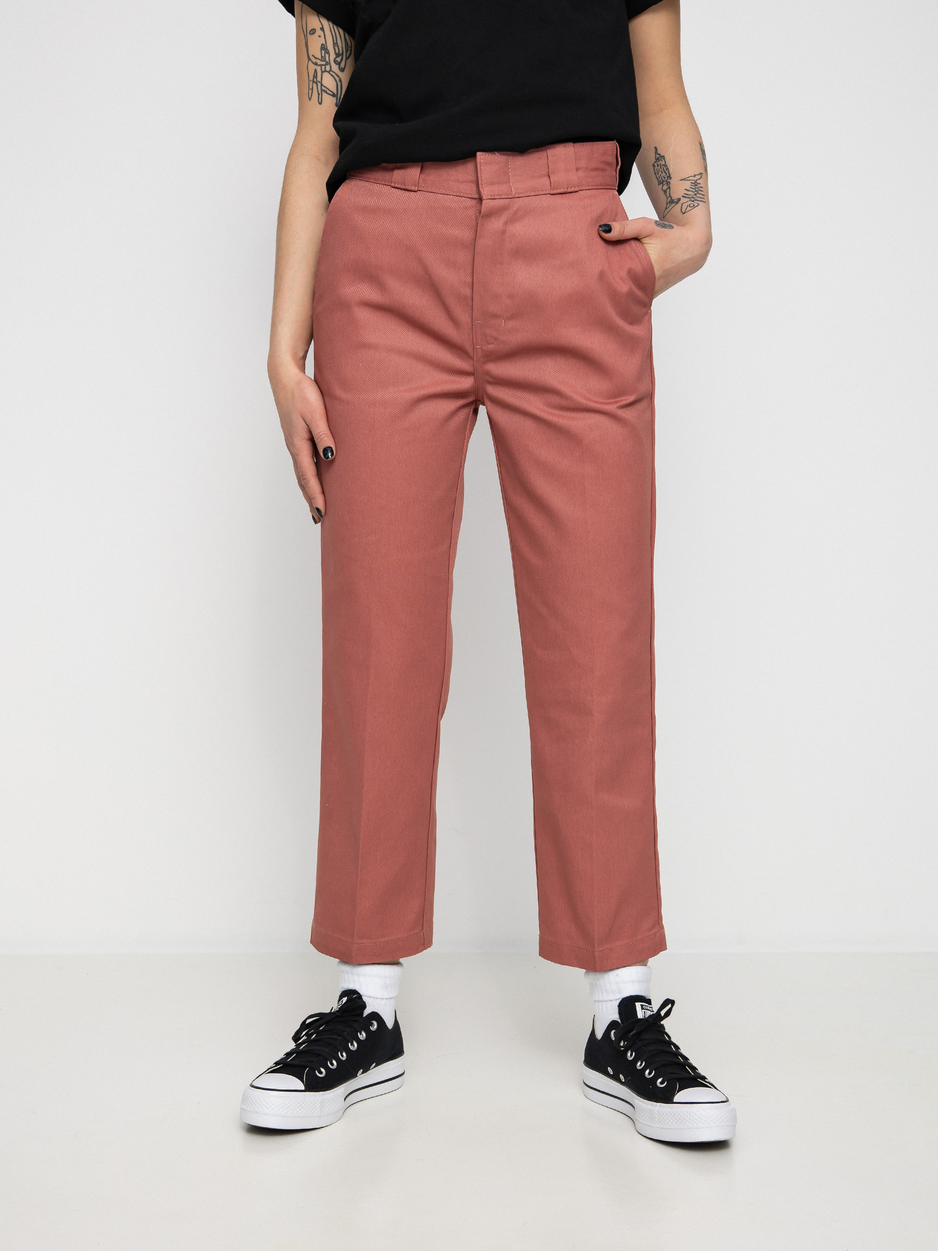 Dickies 874 Cropped Kisnadrág Wmn (withered rose)